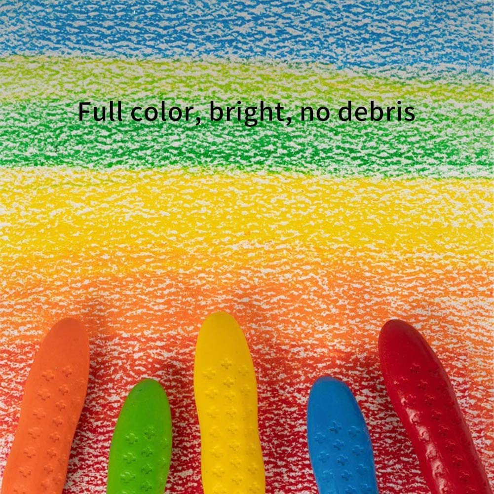 Crayones De Maní Lavables Para Niños – 12 O 24 Colores, Seguros, Con Agarre De Palma, Ideales Para Arte Y Manualidades Desde Los 3 Años