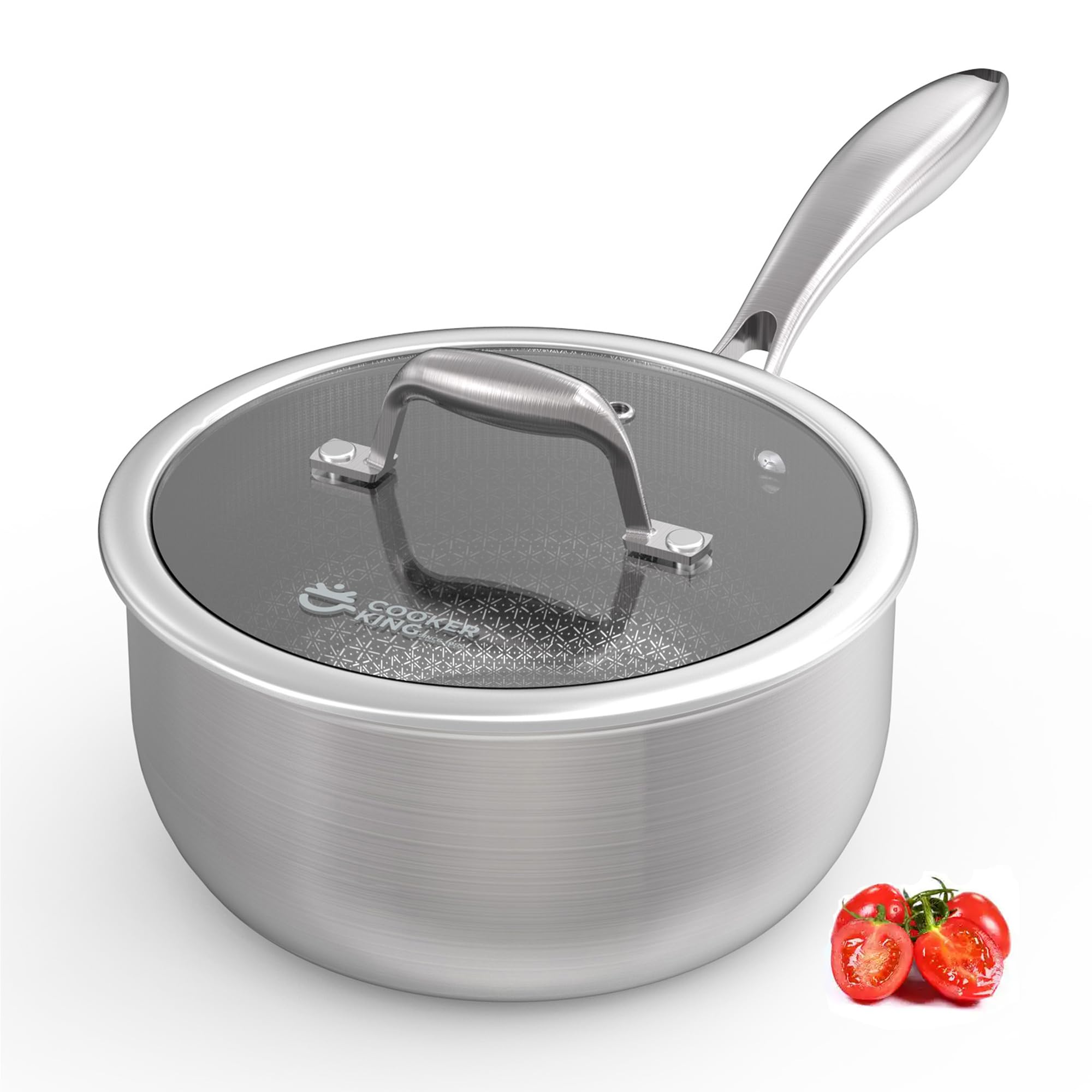 COOKER KING 3 Quart Stainless Steel Saucepan