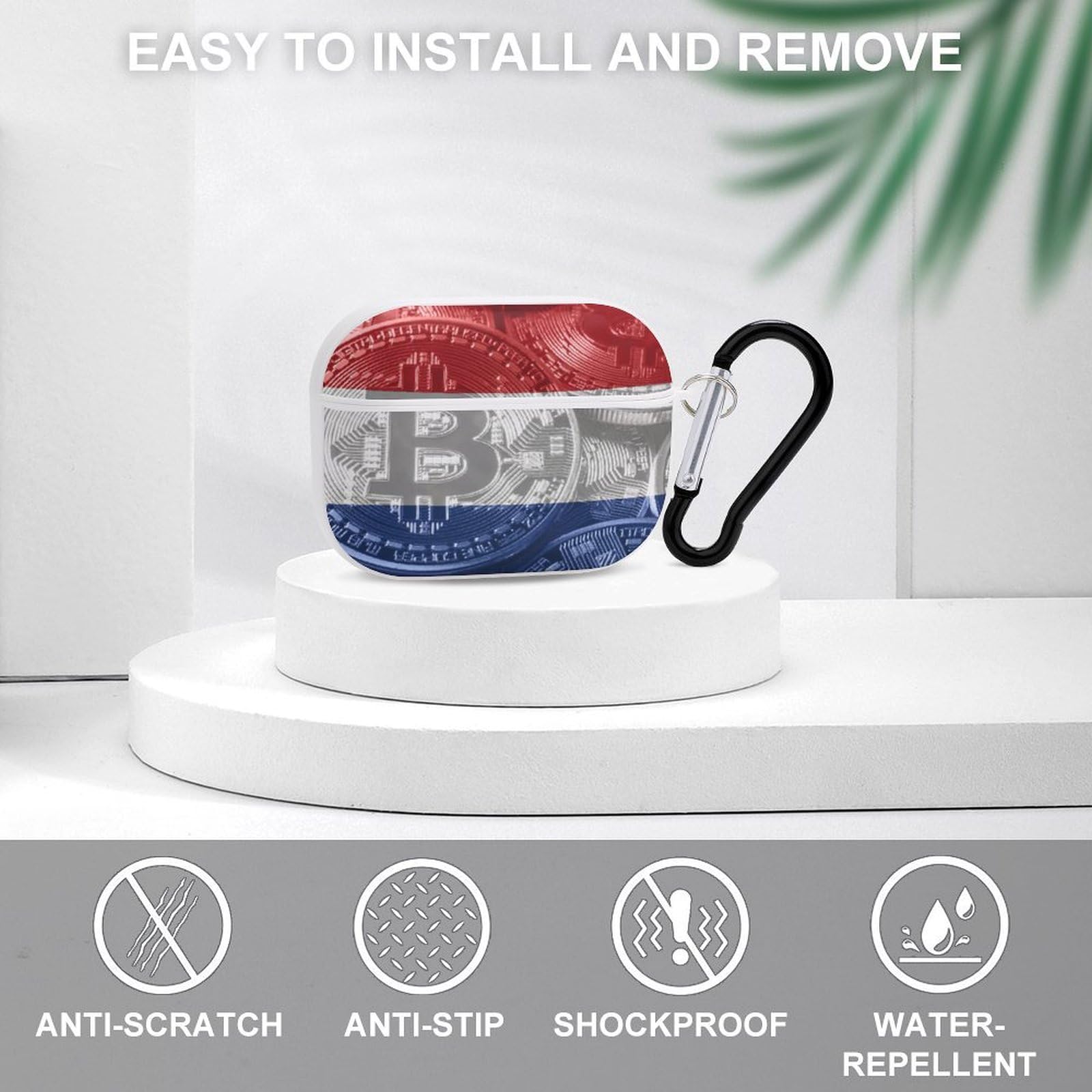 Amazon.com: Netherlands Flag Bitcoin for Airpods Pro(2nd/1st Generation)  Case with Key Chain, Full Protective Shockproof Case PC Hard Case Cover  Supports Wireless Charging : Electronics