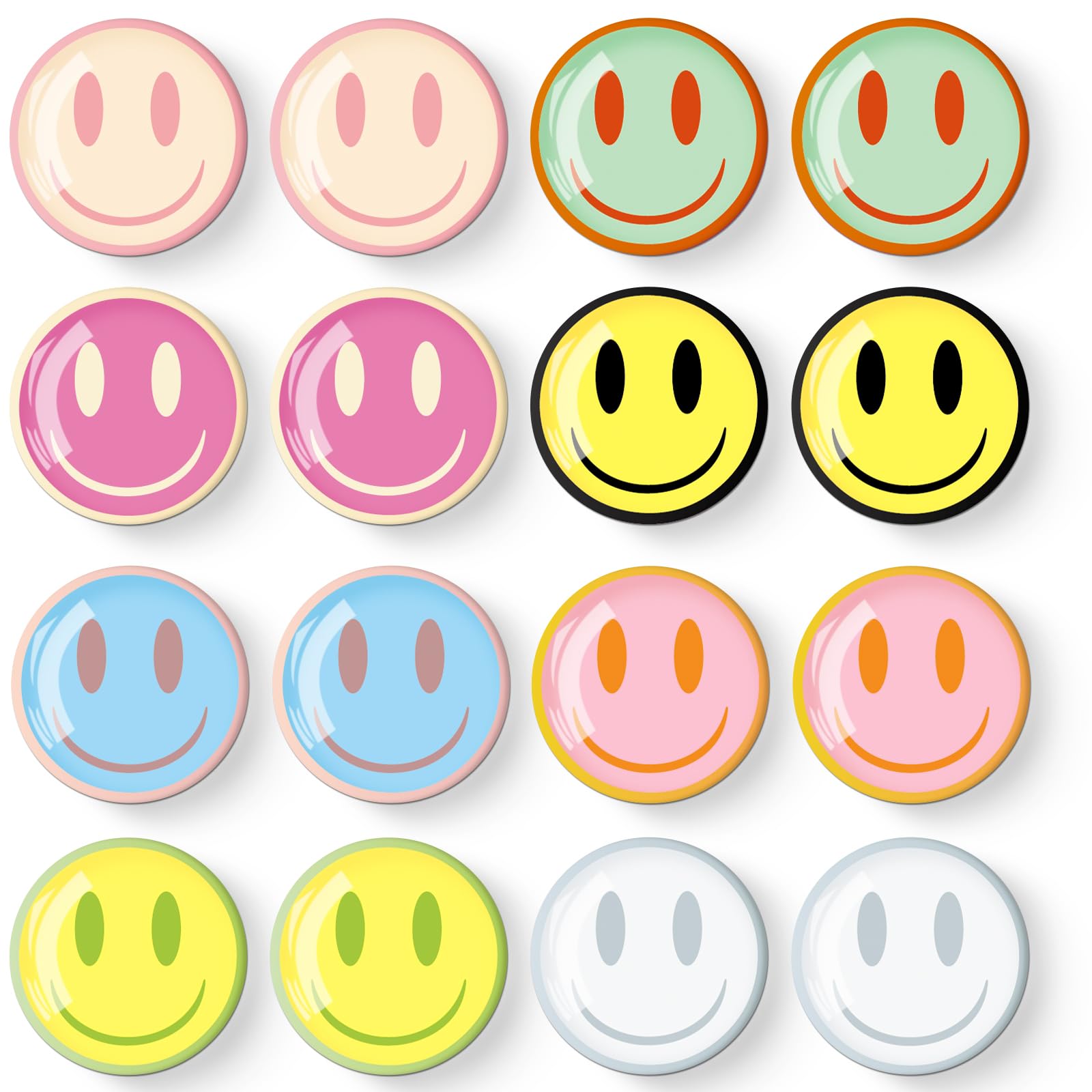 Amazon.com: MORCART 16PCS Emoji Fridge Magnets Colorful Face