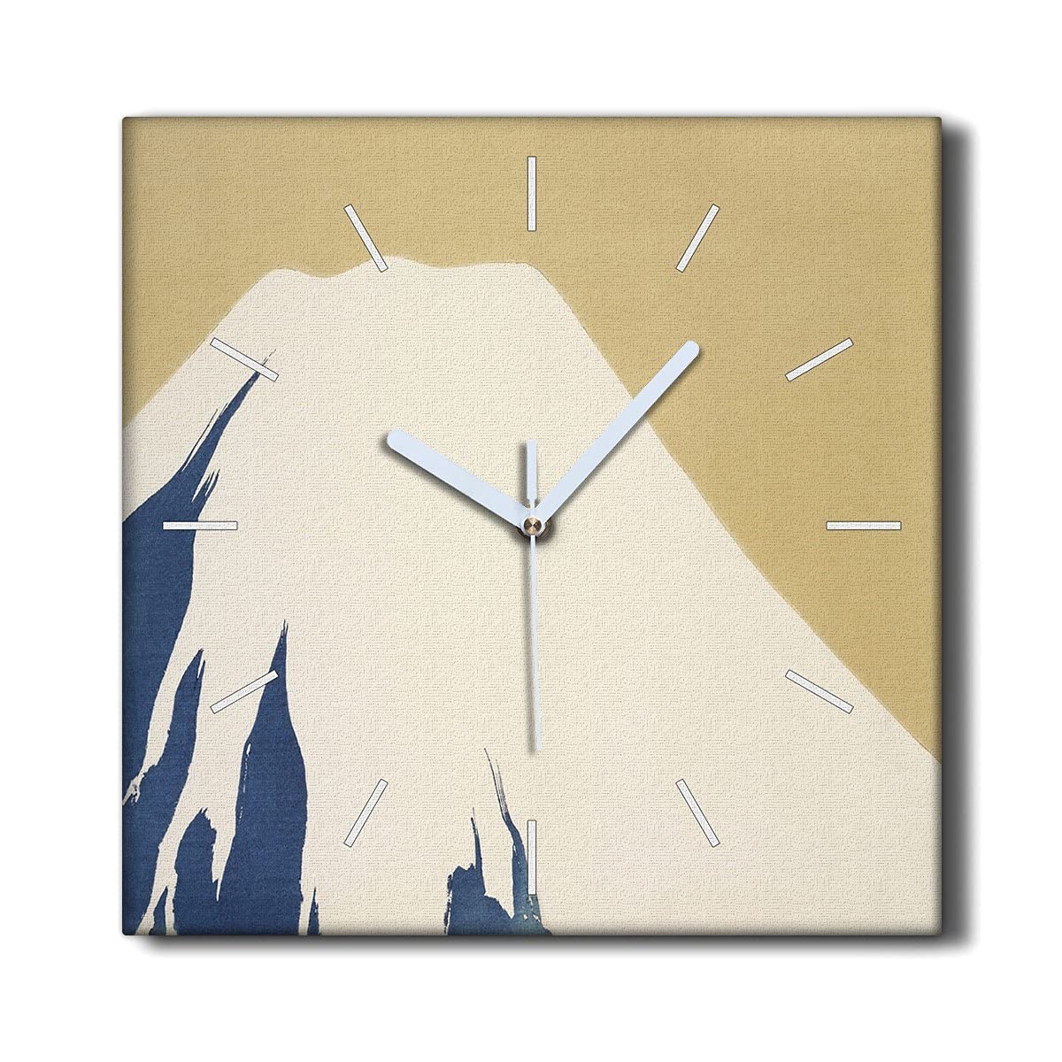 Horloge murale décoration salon style japonais motif montagne Kamisaka