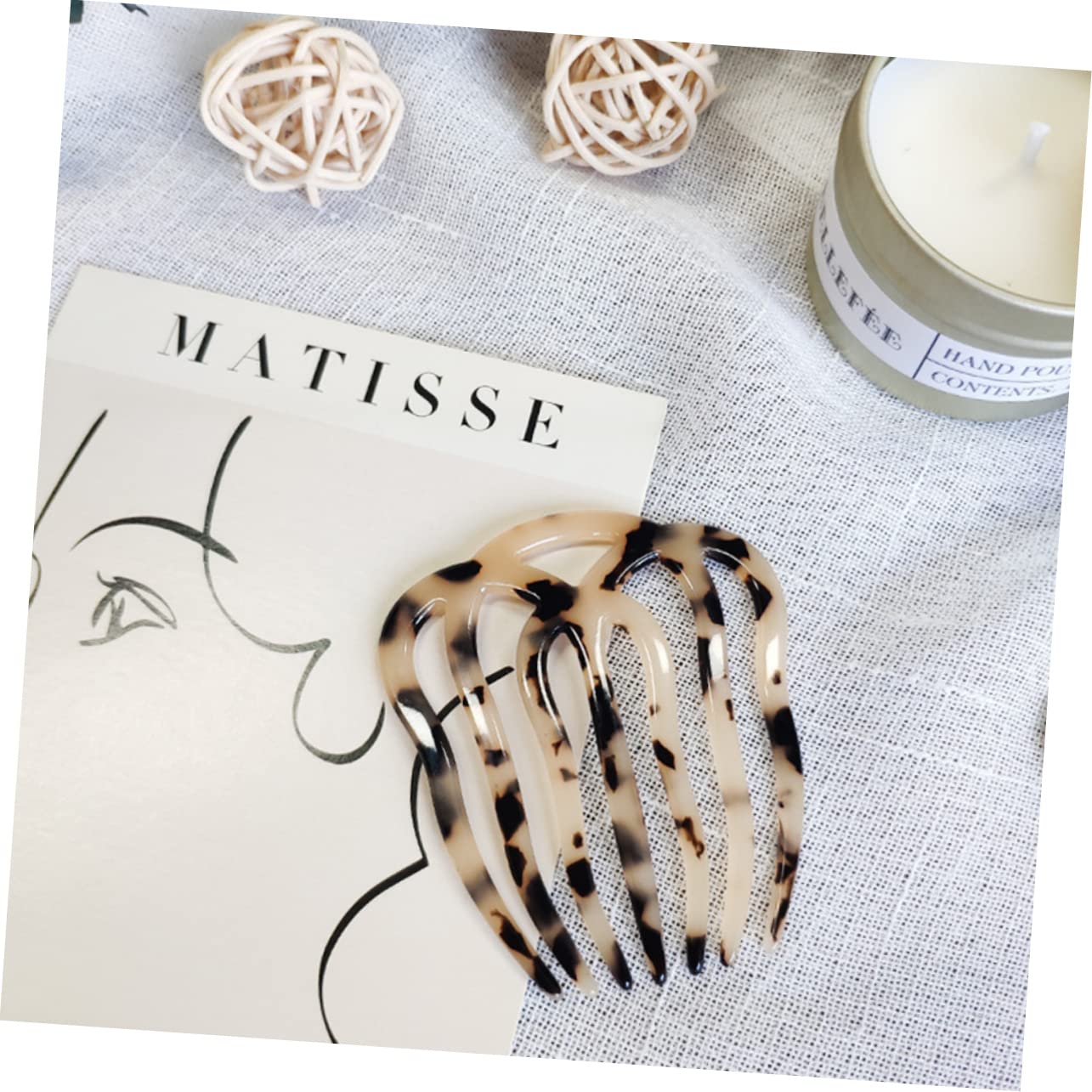 minkissy 6pezzi Pettini Retro Acetato Per Acconciature Eleganti Design Leopardato Accessori Versatili Per Cerimonie e Occasioni Speciali