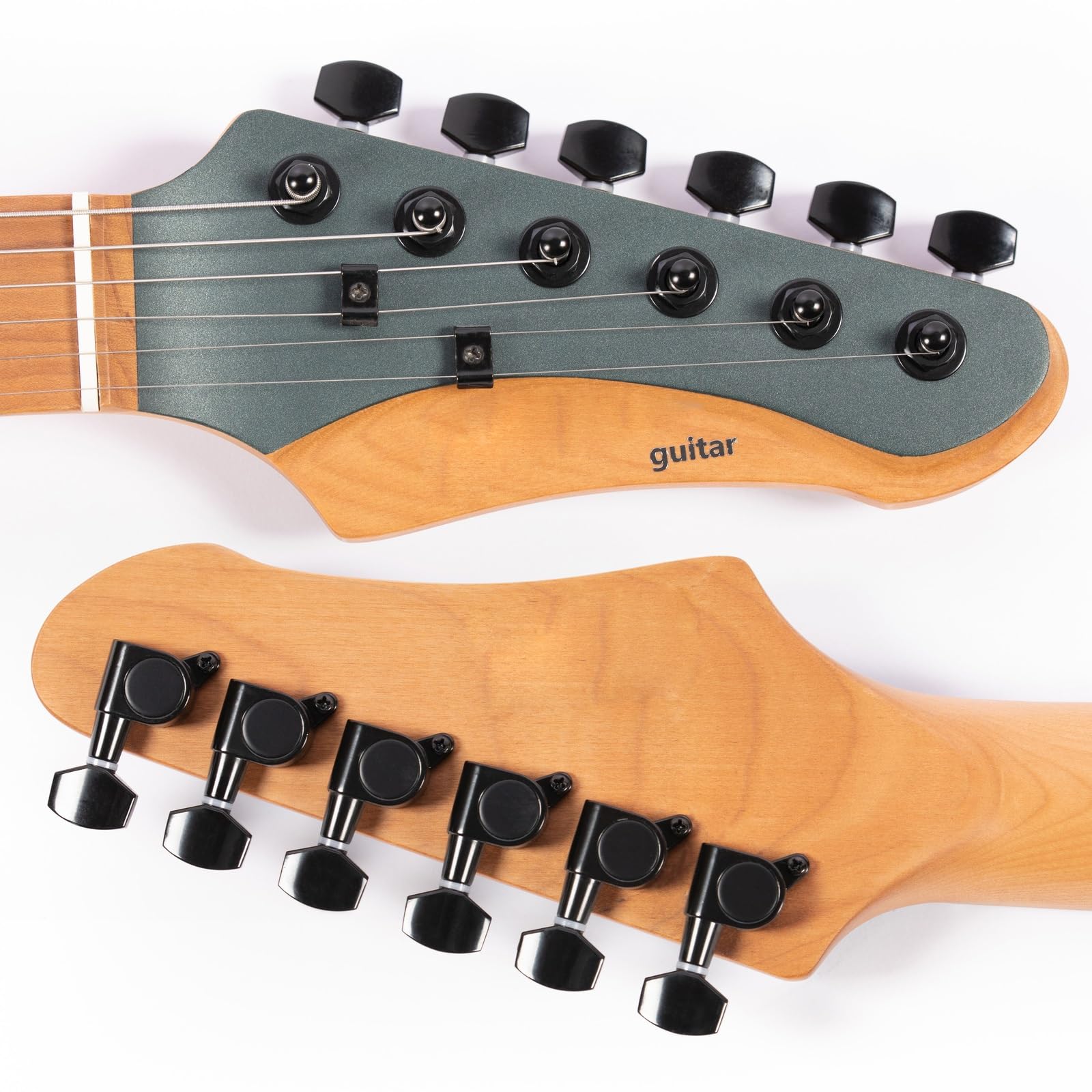Gitara Elektryczna Profesjonalna 6 Strunowa Gitara Elektryczna O Standardowym Matowym Wykończeniu Korpus Z Topoli Palony Klon(Type 4)