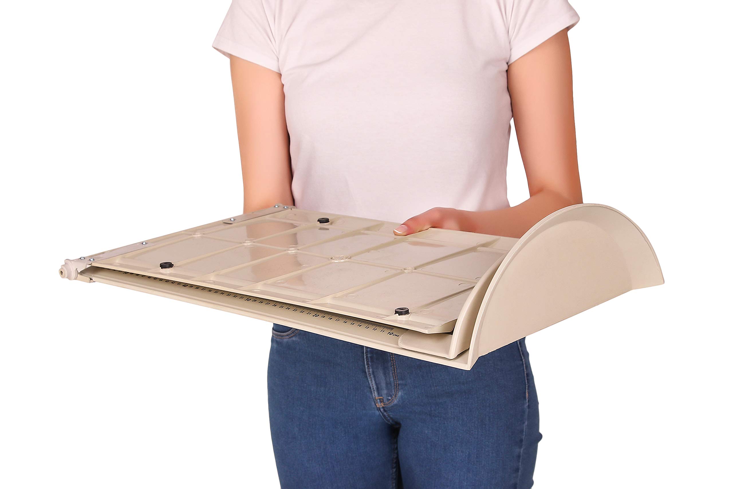 Prestige Infantometer for Infant Length & Height Measurement, Portable Foldable Measuring Scale for Newborns & Babies, ABS Body with 1 mm Graduation, Up to 100 cm, White 4