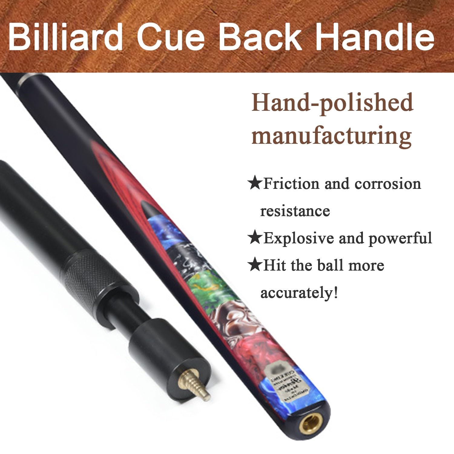Snooker-Queue , 3/4 Billard Queue Snooker Chinesische Acht Schwarz 11,5 MM