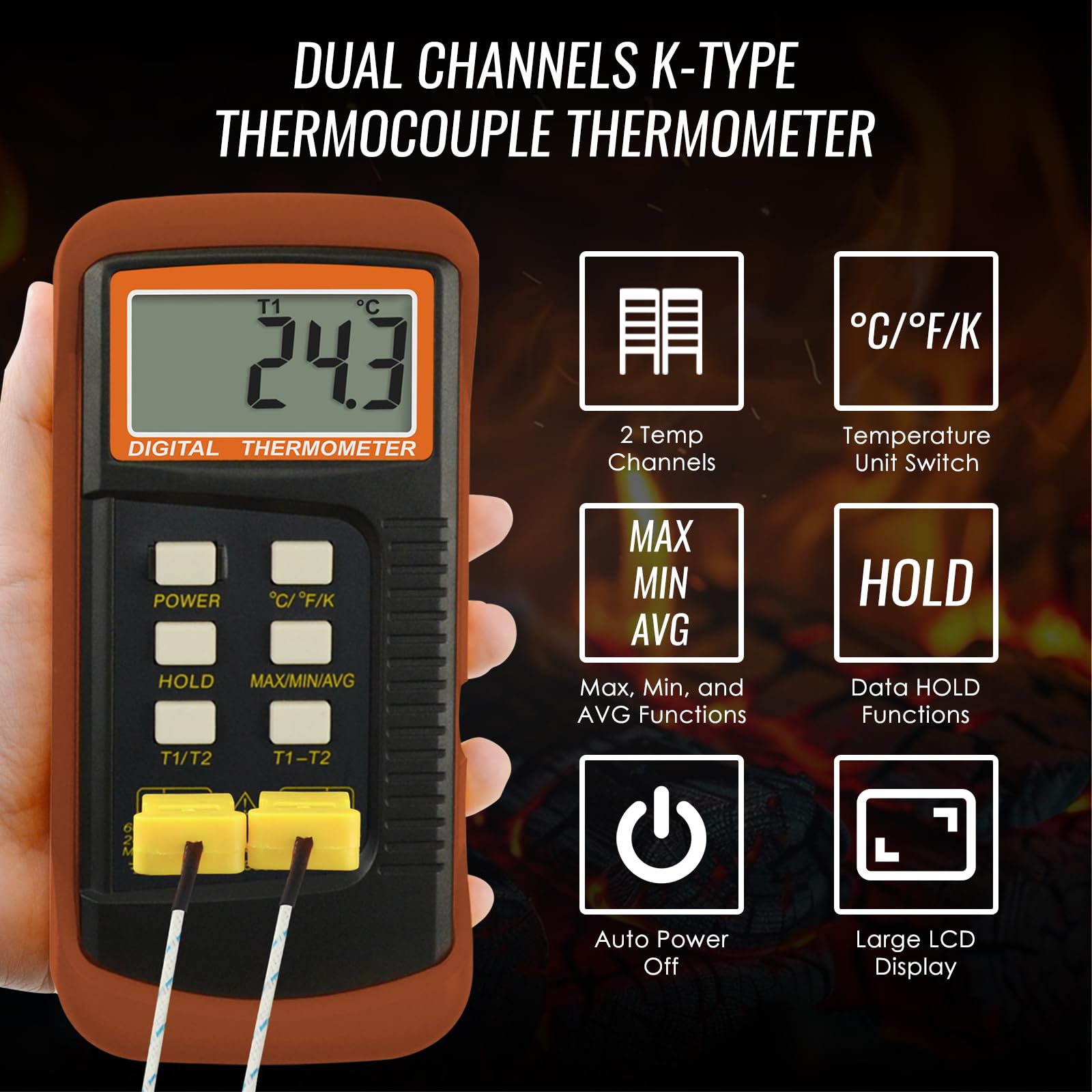 Sonde De Capteurs De Thermocouple De Type K, Sonde De Capteurs De Thermocouple De Type BERM K, Capteur De Température étanche Pour Capteurs De Température Industriels (/9,8