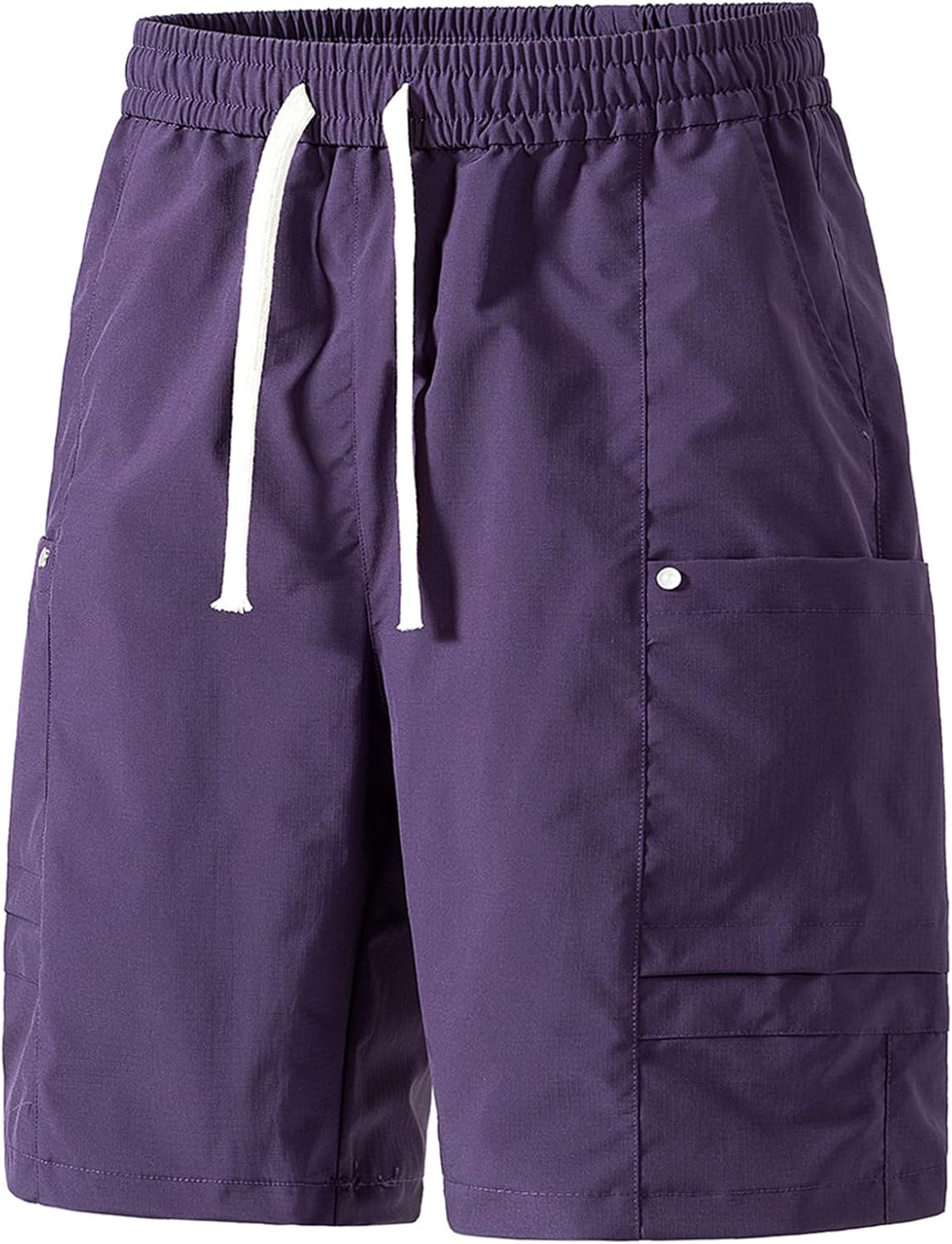 Casual Shorts for Men Stretch Breathable Flowy Sport Shorts Drawstring Cargo Shorts with Multi Pockets for Sport