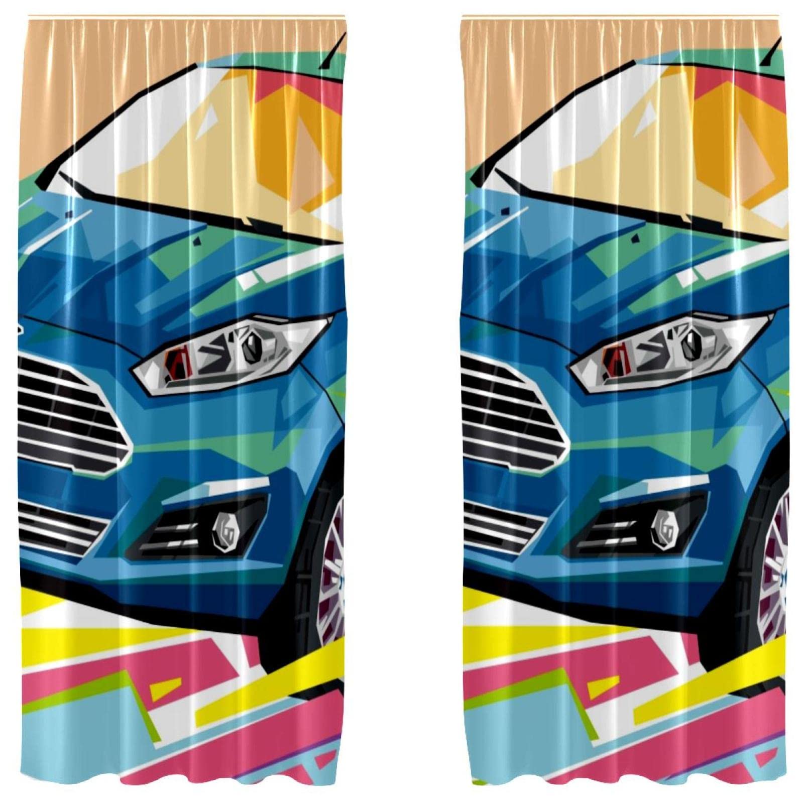 Cortinas opacas térmicas de coches para dormitorio, 2 piezas de microfibra 55x84 pulgadas