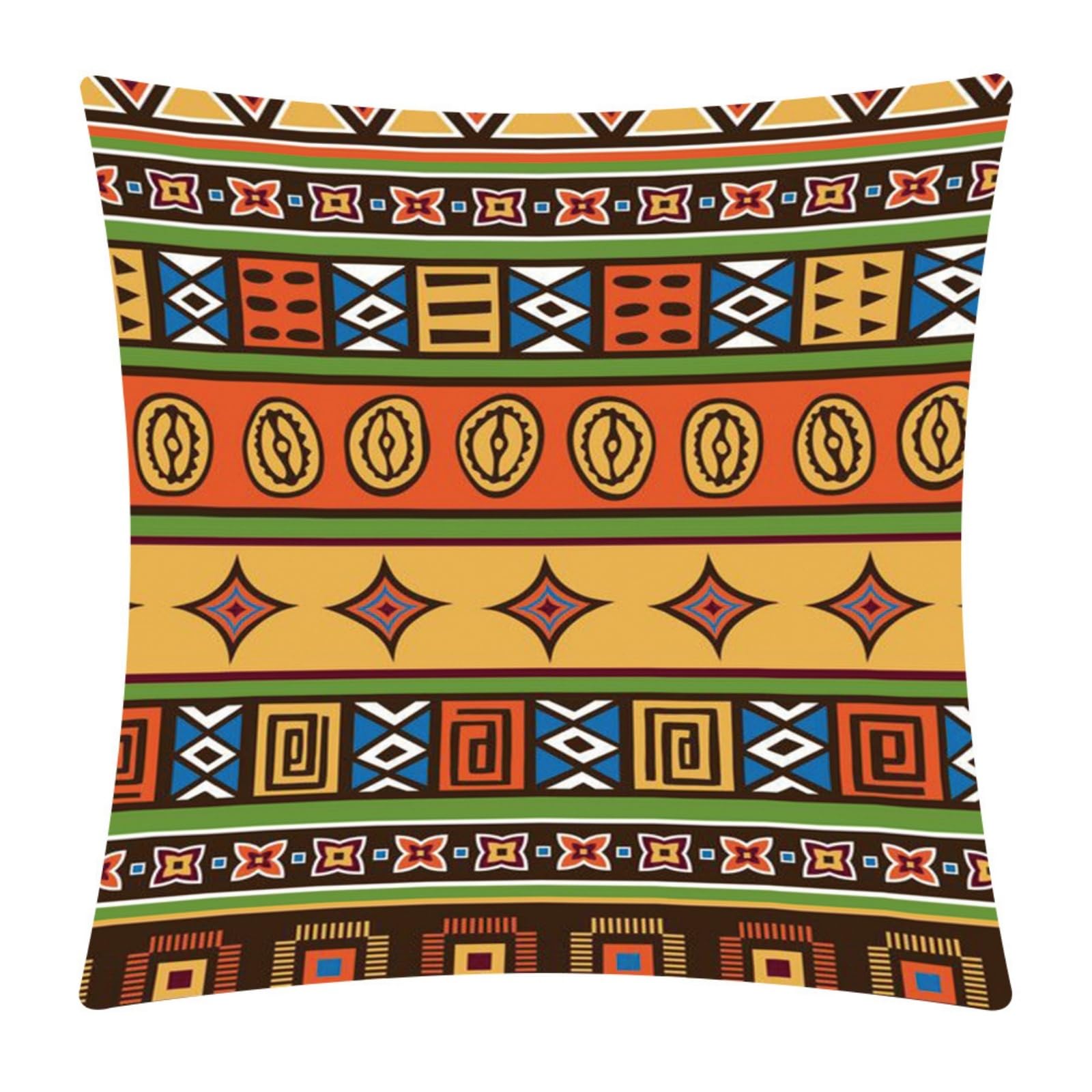 Cushion Covers 60cm x 60cm Yellow Green Large cushions with covers included - Linen Square Decorative Throw Pillowcases with Invisible Zipper, for Livingroom Sofa Bedroom