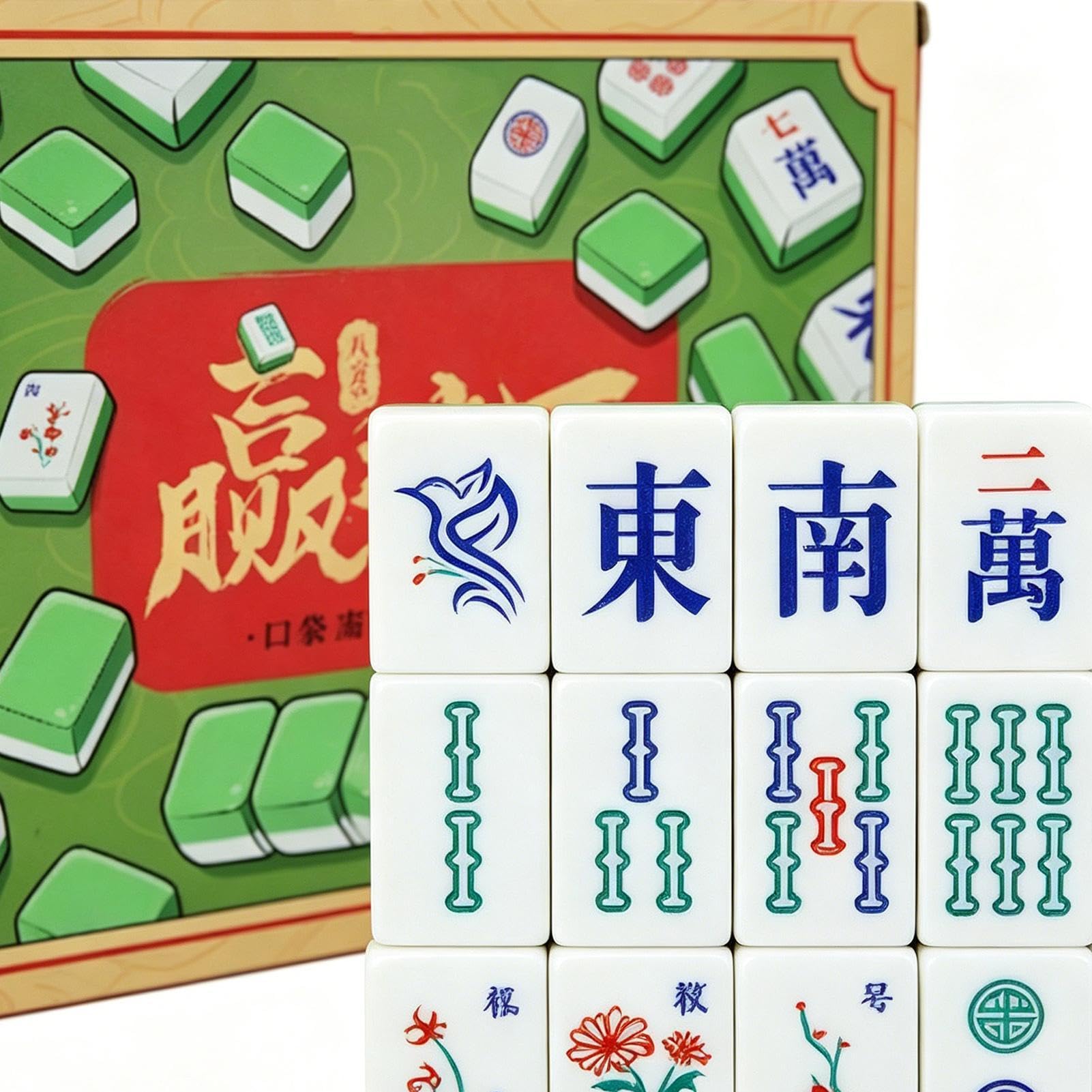 Mahjong Game Set Portatile Divertente Mahjong per Famiglia