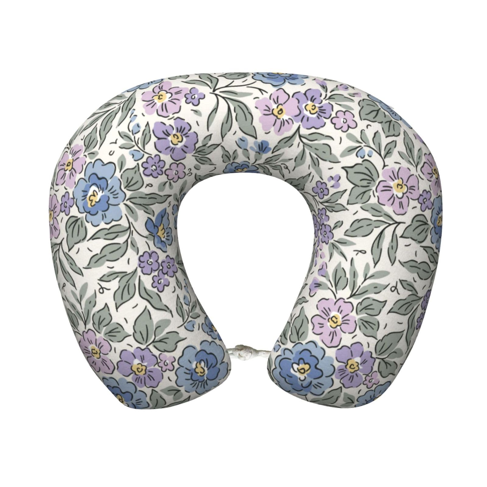 ENSFTF Travel Pillow Cozy Soft Microfiber Memory Foam Neck Pillow Head Support Soft Pillow for Sleeping Rest Airplane Car Home Use