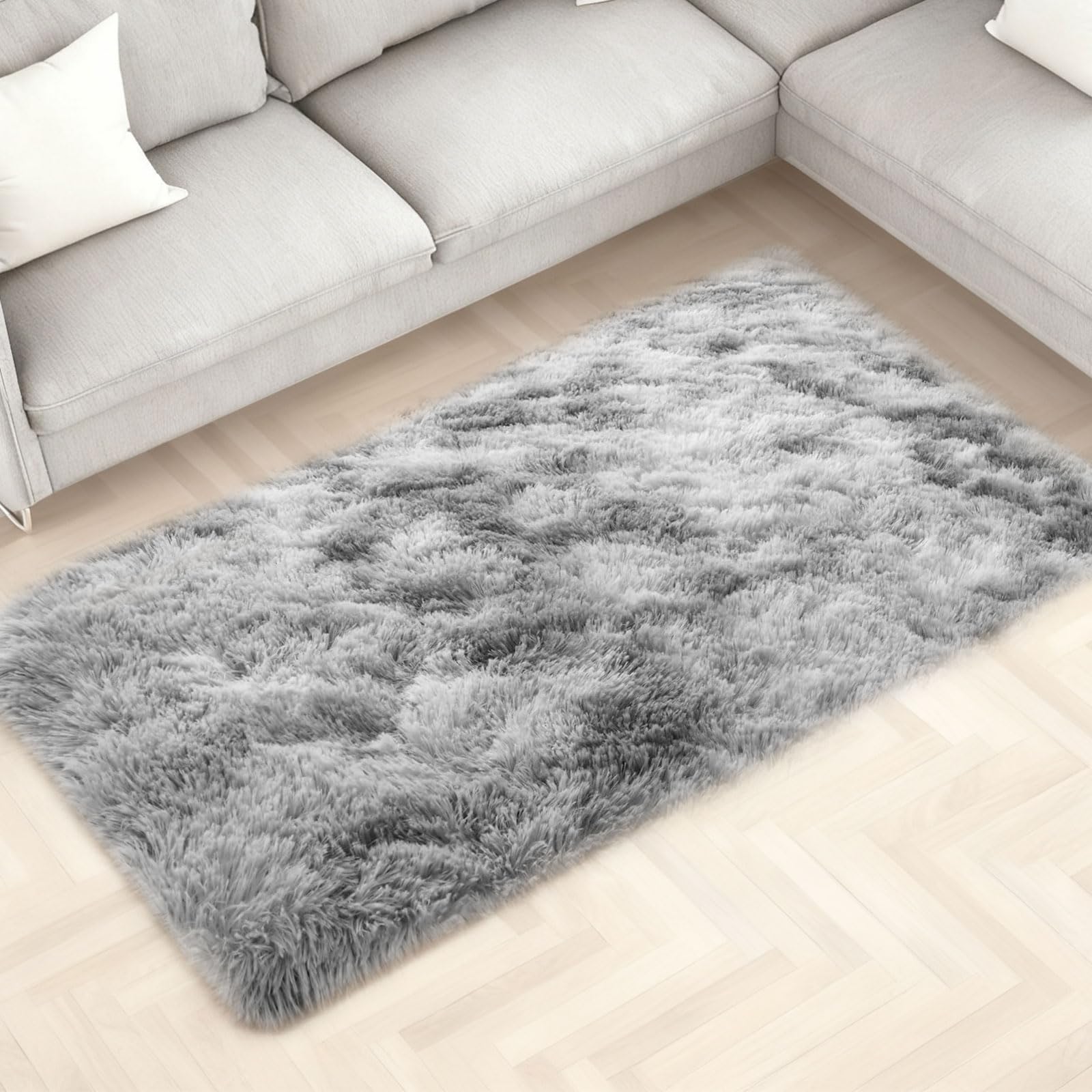 The Carpet Relax Edition - Tapis Moelleux à Poils Ras - Dessous Antidérapant - Lavable à 30 °C