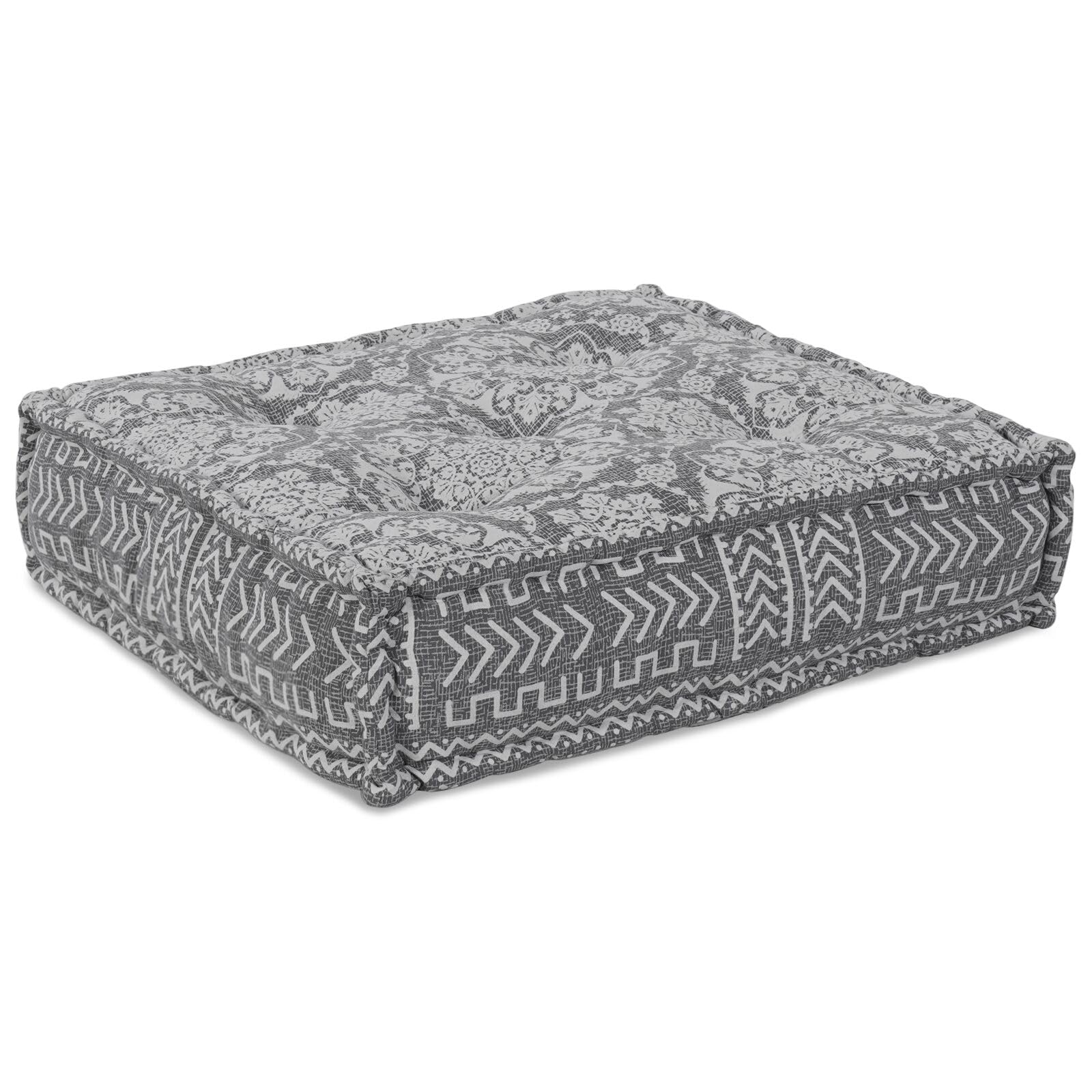 Dekor, Textilien: Bettwäsche, Kissen, Decken, Bezüge und Kissen, modularer Sitzsack, hellgrau, 70 x 70 x 36 cm