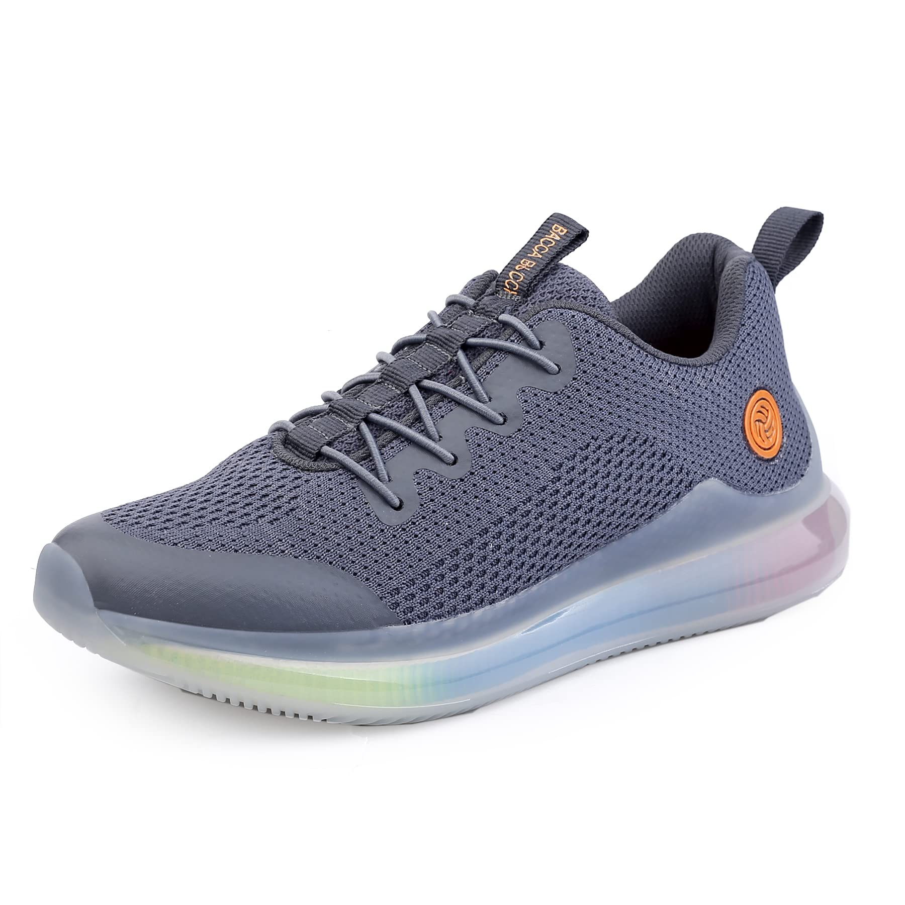 Bacca Bucci® Mens BOB Running & Lifestyle Sports Sneakers with Speed Dummy Laces & Rebounce Air Outsole- Grey, Size UK7 (B0B994KM4F) Amazon Price History, Amazon Price Tracker
