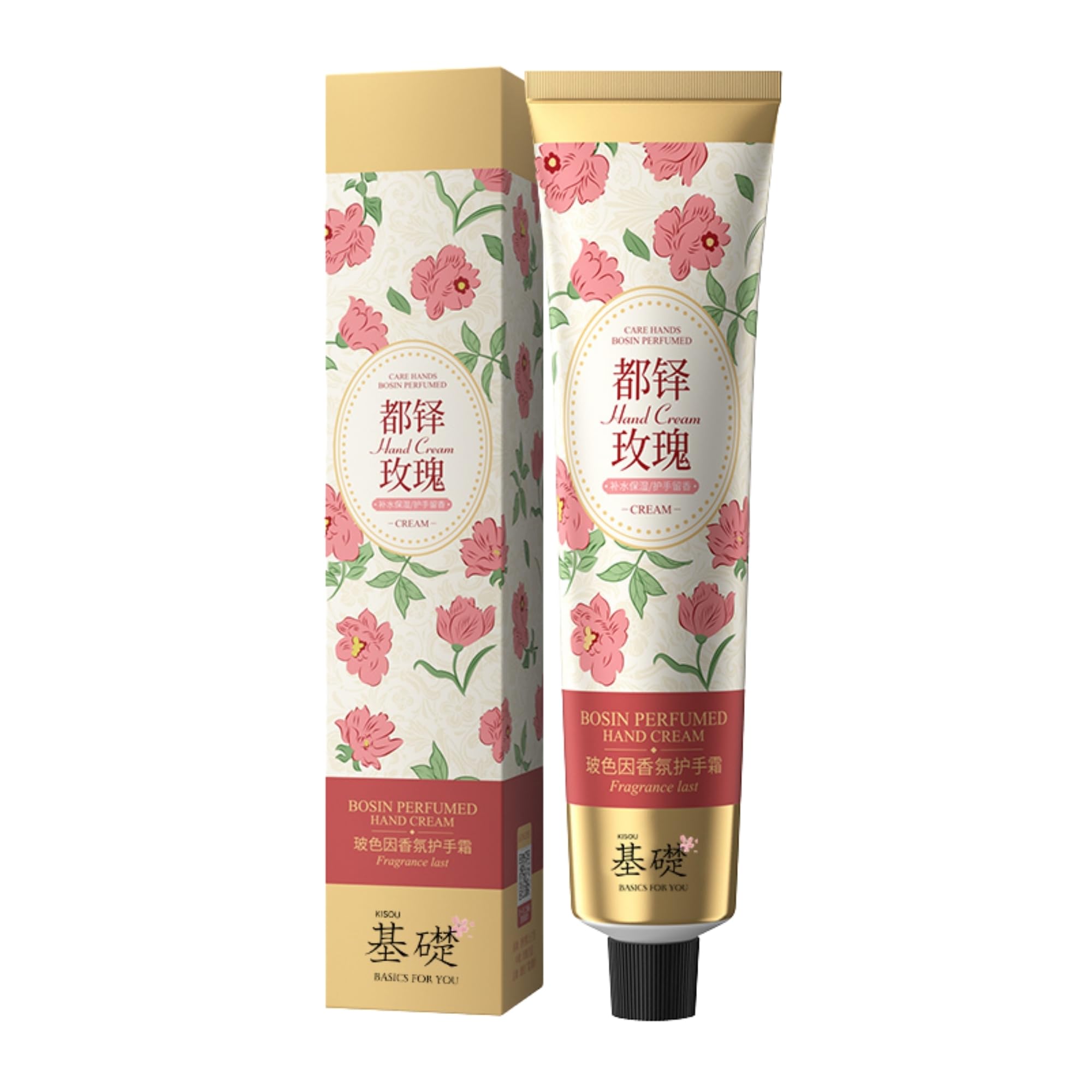 KISOU Rose Hand Cream | PRO XYLANE infused Ultra Moisturizing With Shea Butter | Non-Greasy & Lightweight | Warm Rose & Gardenia Fragrance | Travel Friendly, 75g-picture-13