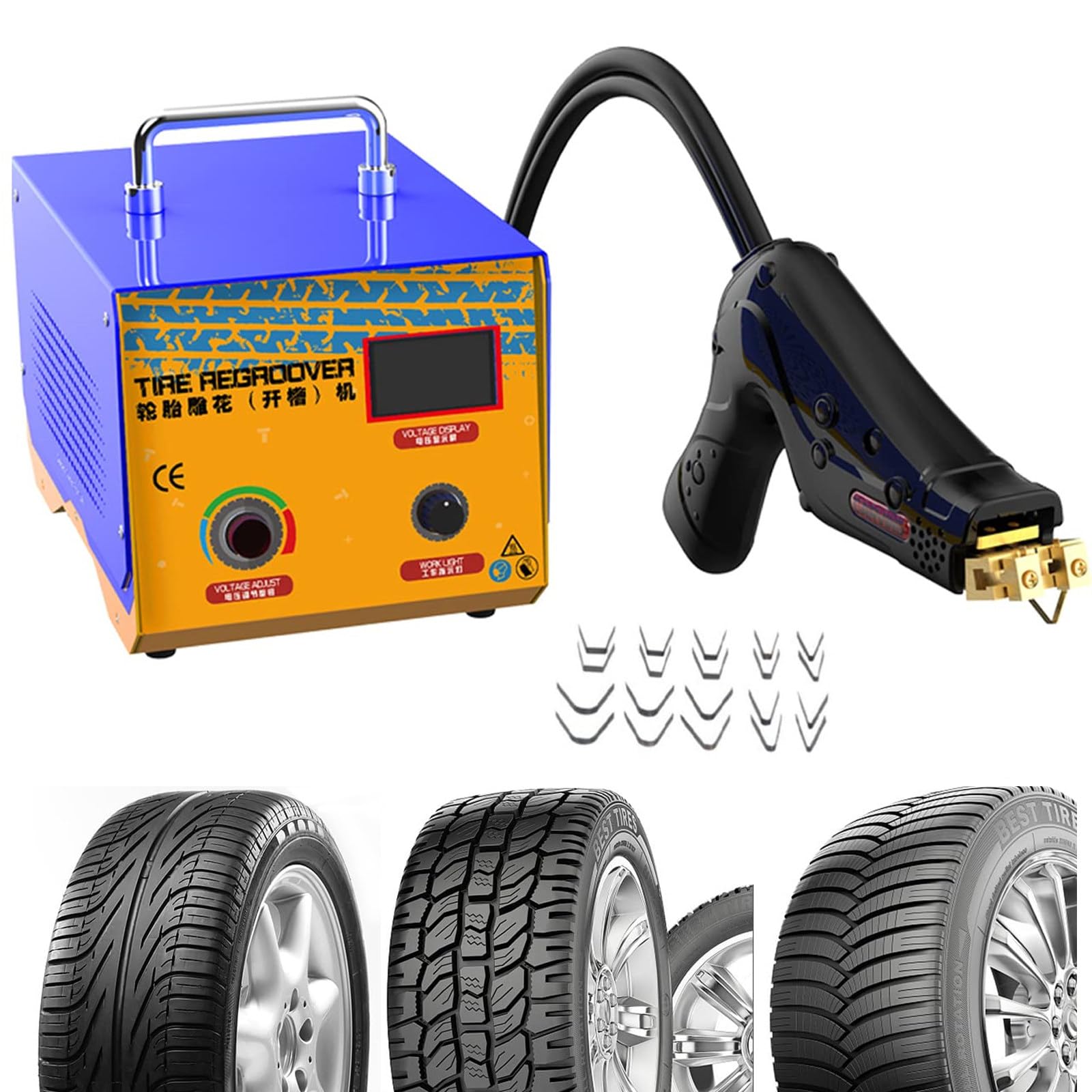 Máquina manual de reparación de neumáticos para automóviles y camiones, herramienta de reparación de neumáticos para profundizar el patrón de la banda de rodadura, recauchutado de neumáticos