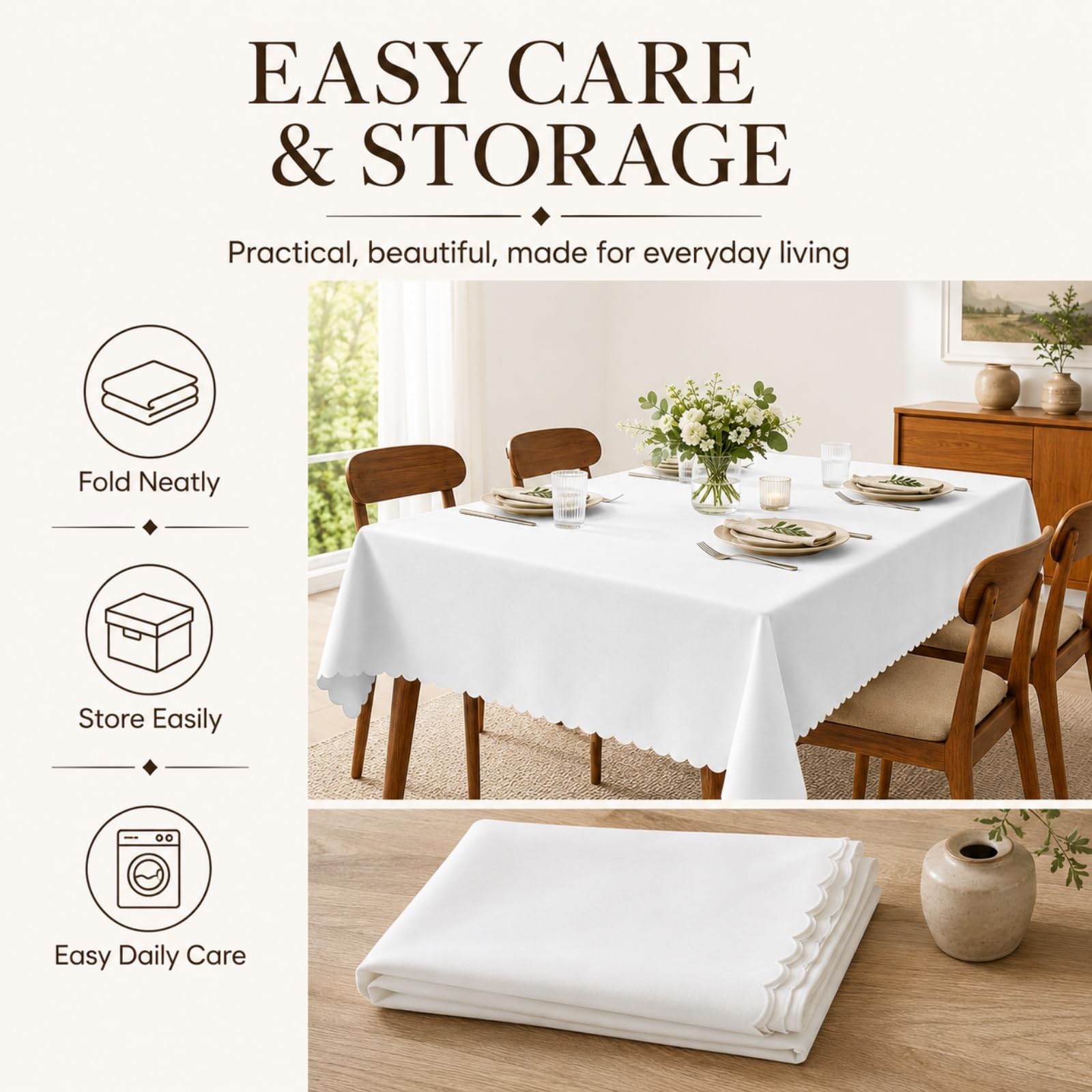 Fansu Mantel de Mesa Rectangular Lavable (Hoja de Monstera,90x200cm)