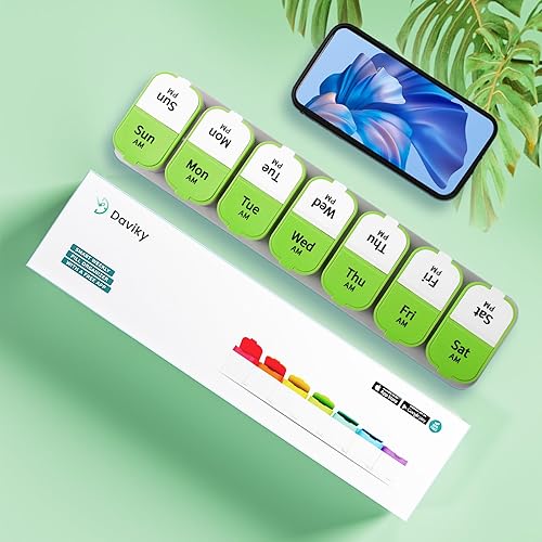 Miniatura 3 de Daviky Pastillero extragrande 2 veces al día, color verde