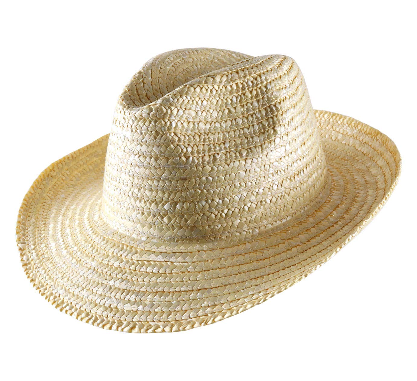 Classic Italy Sombrero Fedora ala Ancha Nude Fedora Paja