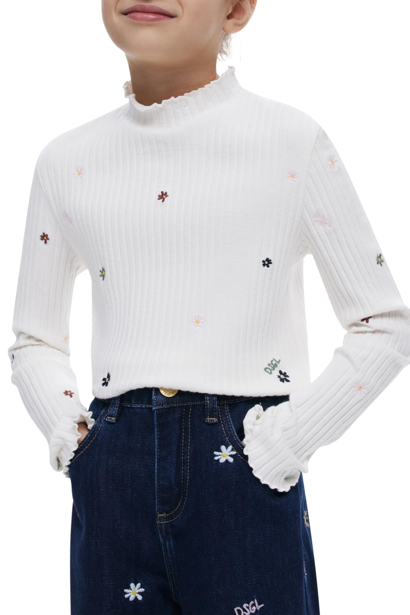 Desigual Denim_cherries - Dżins Dziewczynki