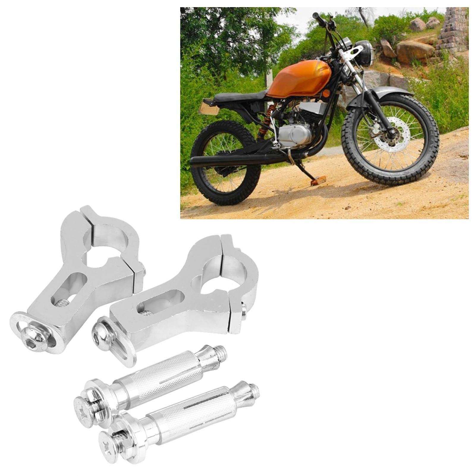 Paramani Montaggio Morsetto, Manubrio Modificato, Paramani Moto 22mm, Kit Montaggio Morsetto Grasso, Componente Moto