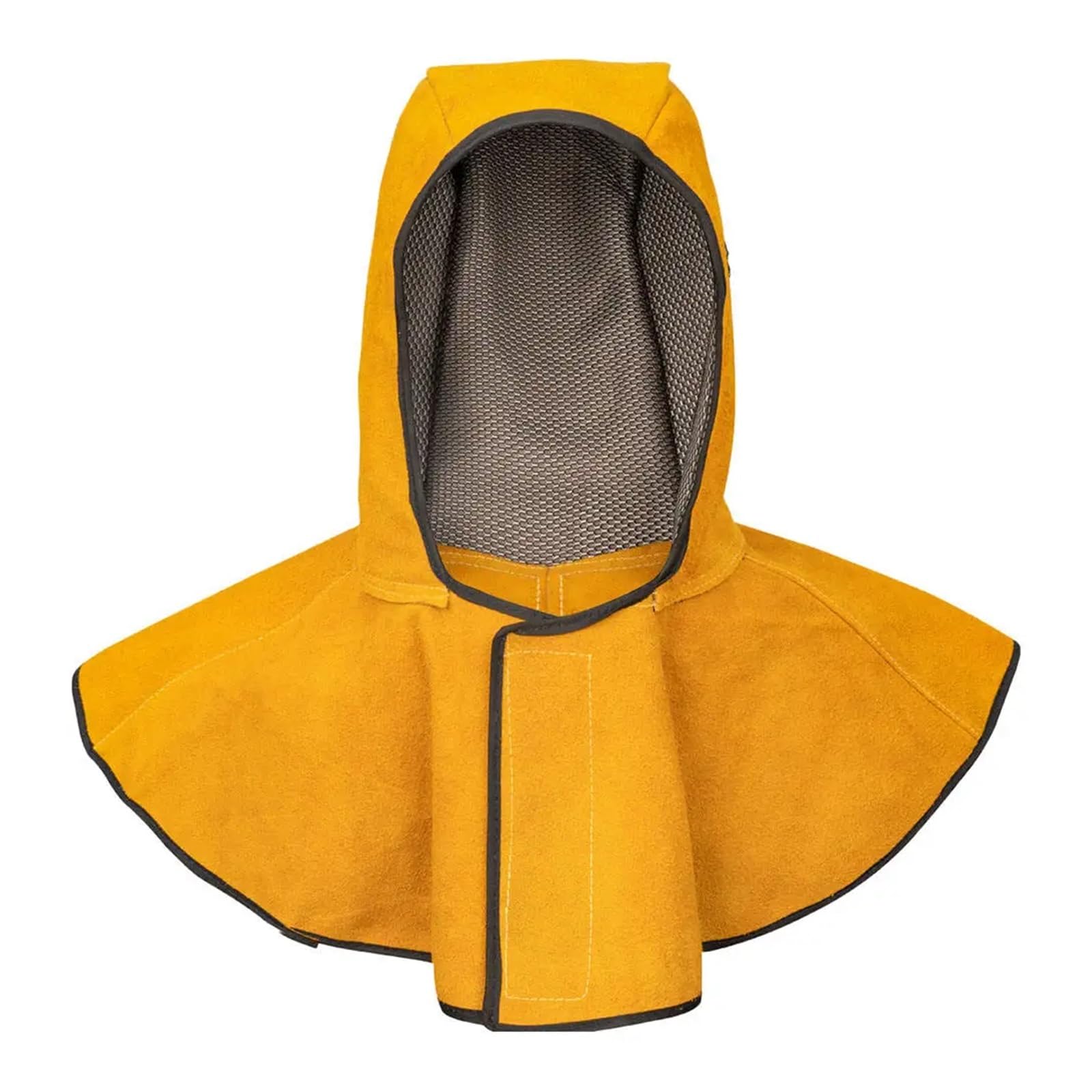 Welding Supplies Windproof Welding Hood Safety Work Wear Welder Protective Flame Retardant Heat Insulation Cowhide Breathable Welding Shawl Hat