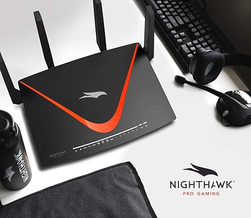 Miniatura 6 de NETGEAR Nighthawk Pro Gaming XR700 Router WiFi con 6 puertos Ethernet y velocidades inalámbricas de hasta 7.2 Gbps, AD7200, optimizado para el ping