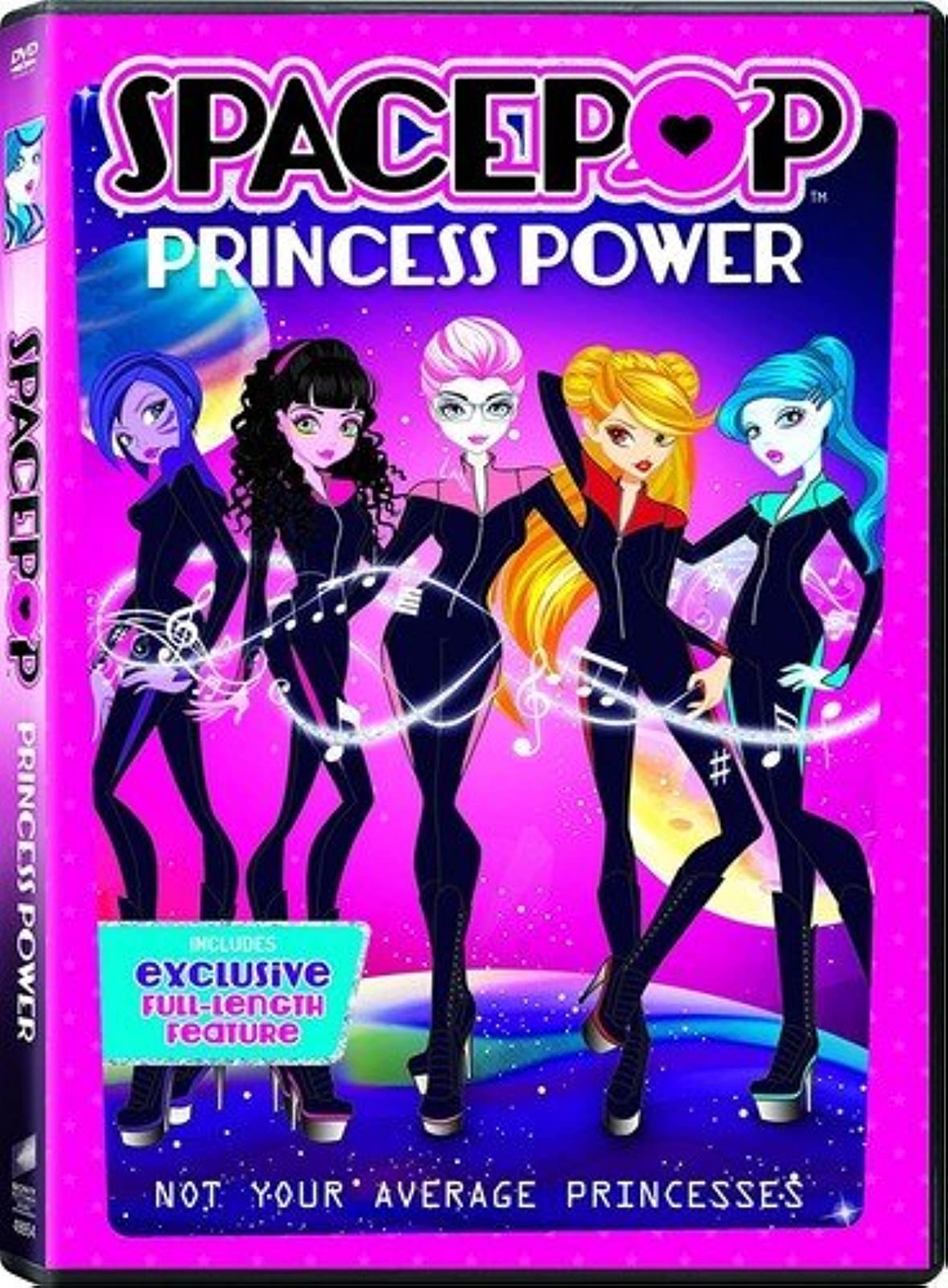 DVD Spacepop Princess Power edición importación con música y animación infantil