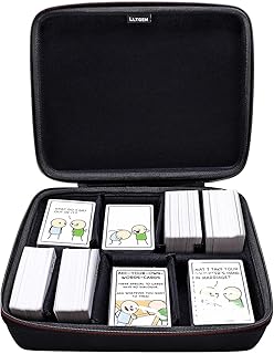 L LTGEM Large Hard Card Game Case - Fits Main Game and All Expansions - Holds up to 1600 Cards with 6 Moveable Dividers - 2 Row (Case Only)