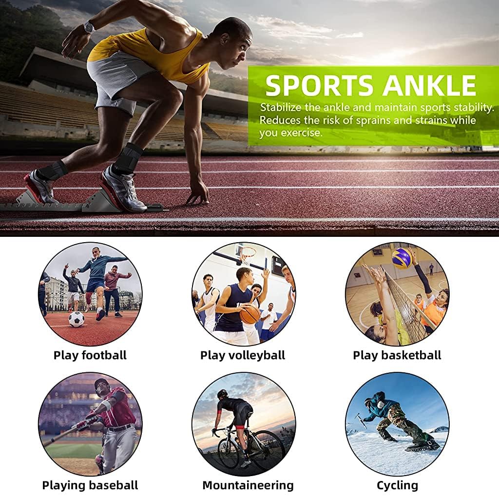 Cetaplast Ankle Support for Ligament Damage Sprained Ankle, Achilles Tendonitis Foot & Plantar Fasciitis Support Strap, Heel Pain Relief & Wrap for Compression Black Grey (M) - Image 7 thumbnail