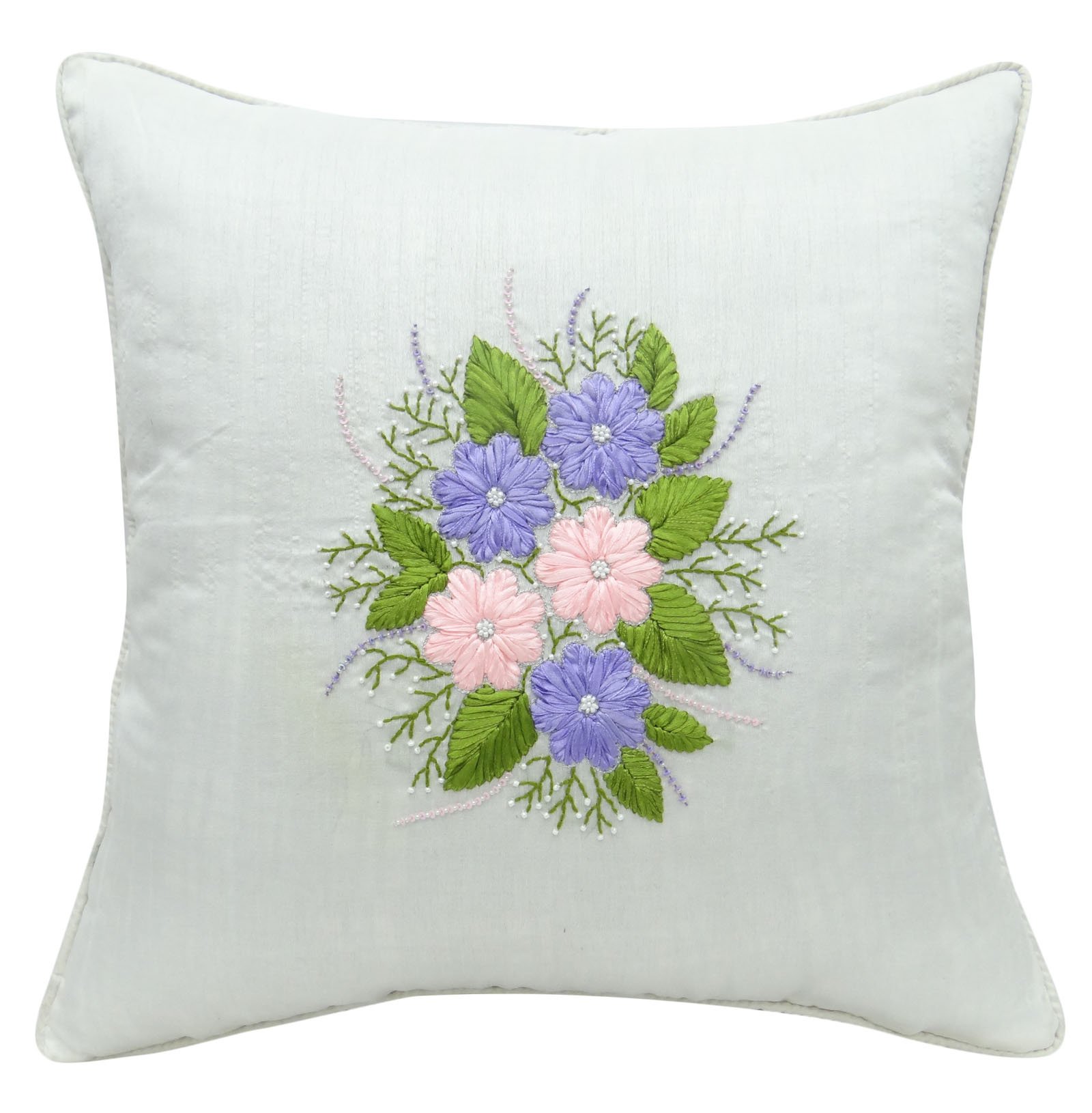 Ribbon Embroidery Designs For Cushions