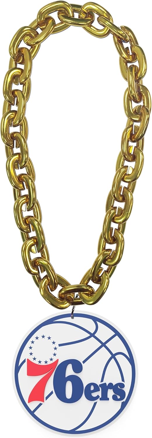 aminco Philadelphia 76ers Fan Chain, Gold
