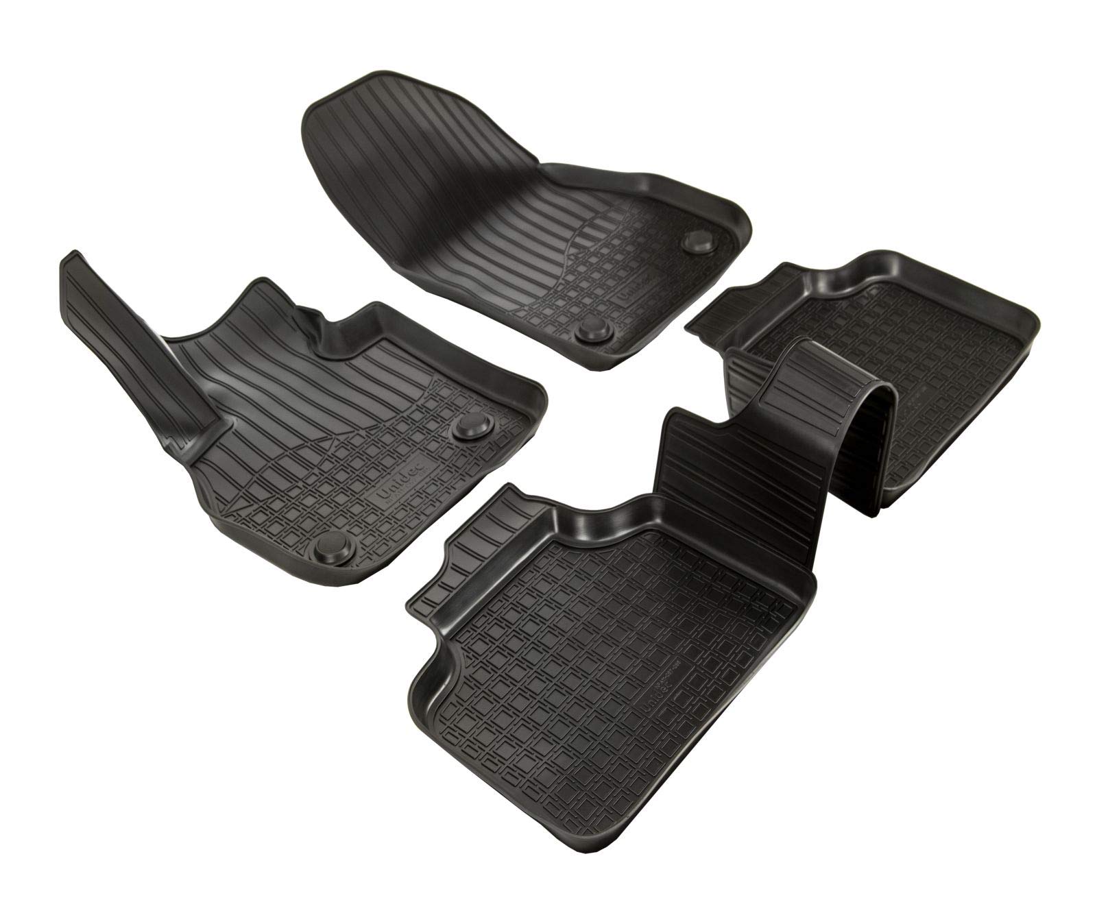 J&J AUTOMOTIVE | Allwetter TPE Gummimatten + Kofferraumwanne Set Für Country F60 ab 2017, Antirutsch, Passgenau, Rand 2-4cm, Schwarz