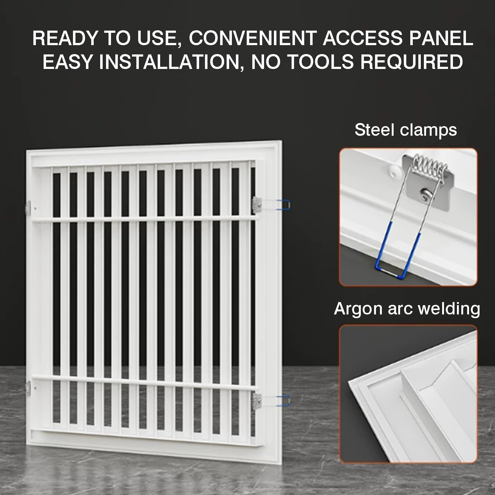Pannello Di Accesso Con Sfiato, Griglia Del Filtro Aria Ritorno In Lega | Griglia di ventilazione decorativa for aria condizionata montata a soffitto, for ripostiglio, soffitta e garage(600x600mm)