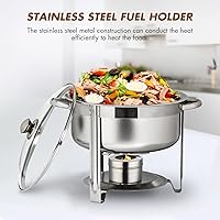 Vista 6 de DOITOOL Paquete de 10 soportes de combustible para rozaduras, soportes de combustible de acero inoxidable con cubierta de seguridad, calentador
