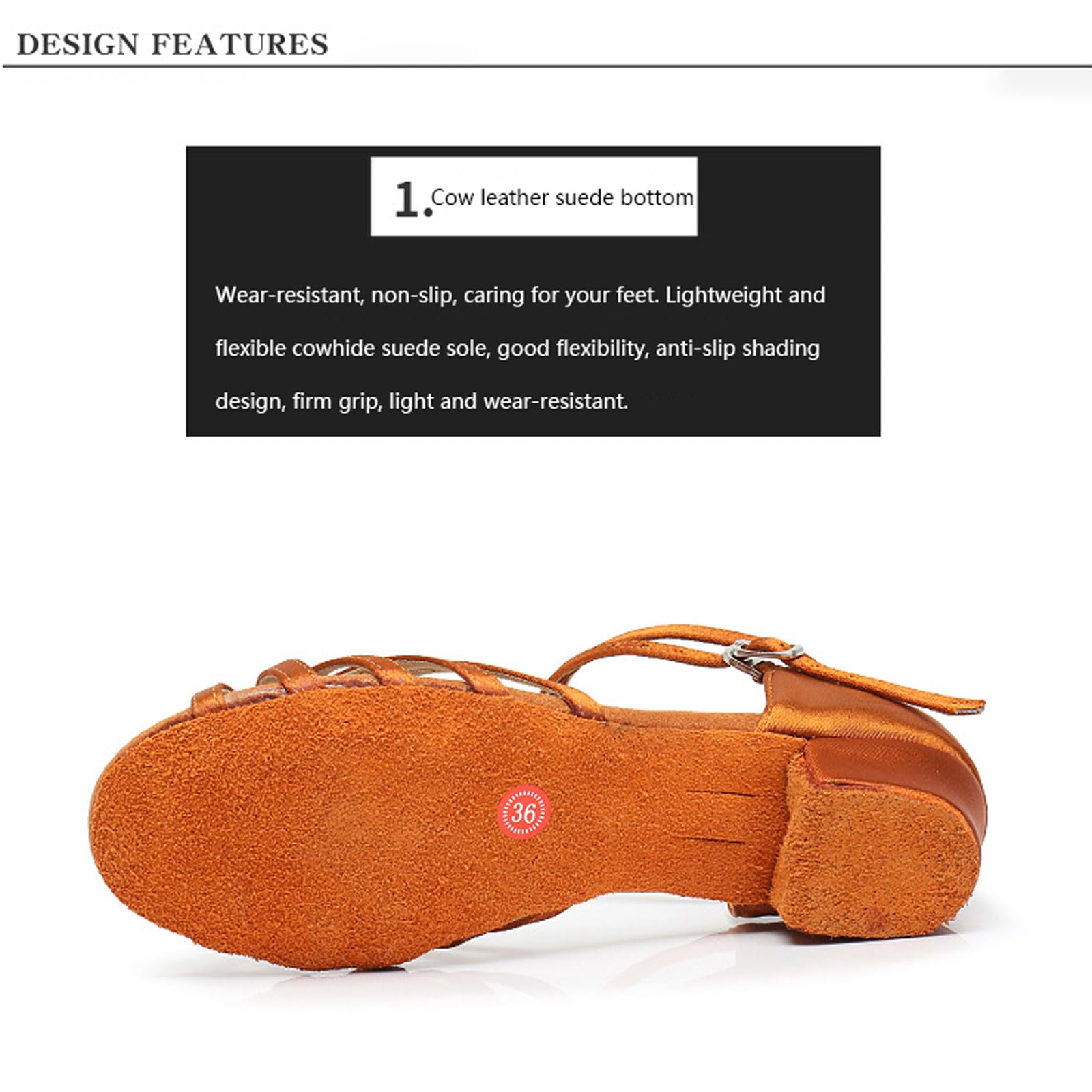 Chaussures De Danse Latine Pour Femmes à Bout Fermé Pour Salle De Bal Chaussures De Danse Latine Pour Femmes à Bout Fermé Pour Salle De Bal