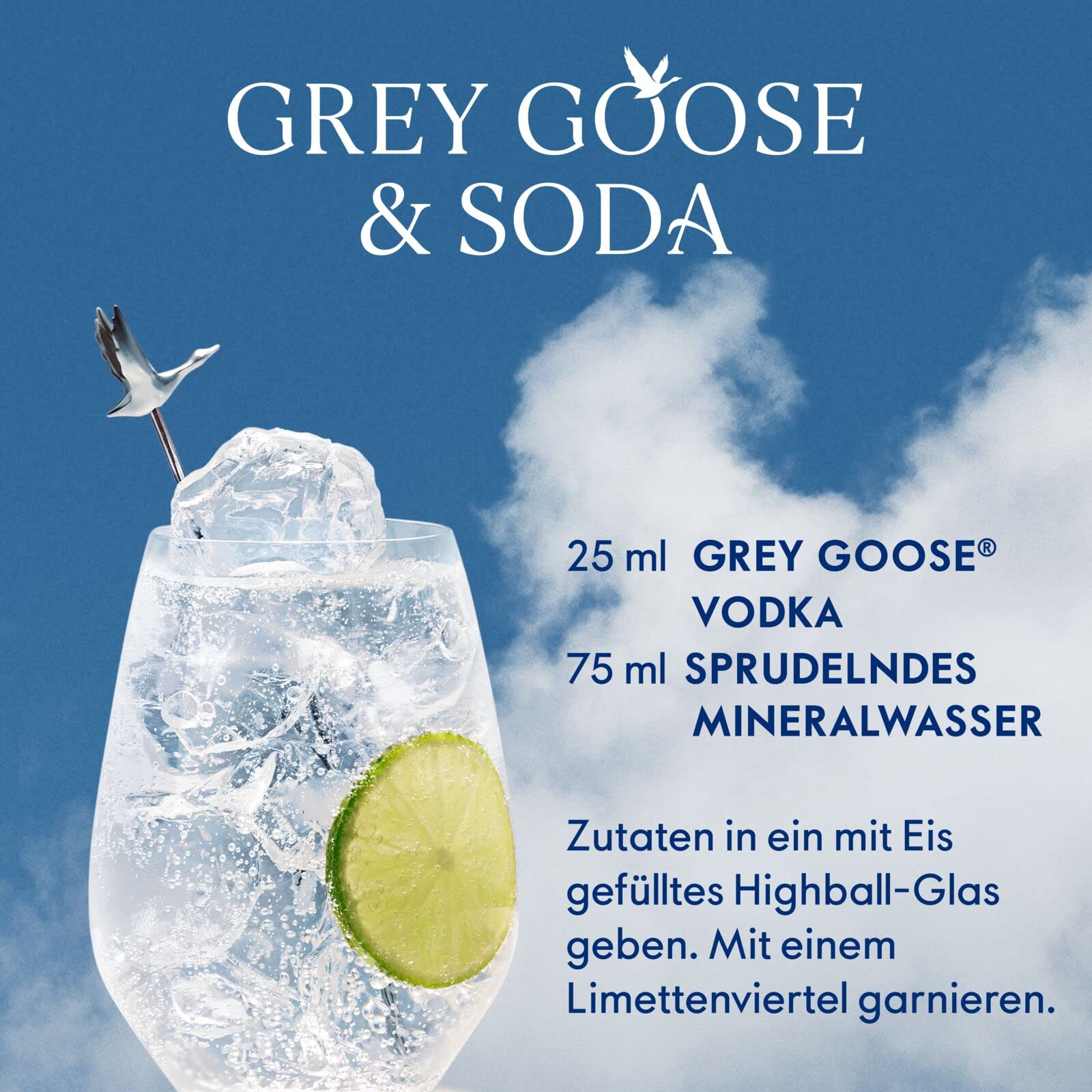 Grey Goose Premium Vodka 40% Vol. 3l aus Frankreich