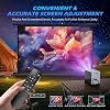 Mini Projector 4K Home Cinema Mini Projector 4K Support Smart Projector Mini Projector TV Portable Video HD 1080P 15000 Lumens Automatic Vertical Correction Electric Focus