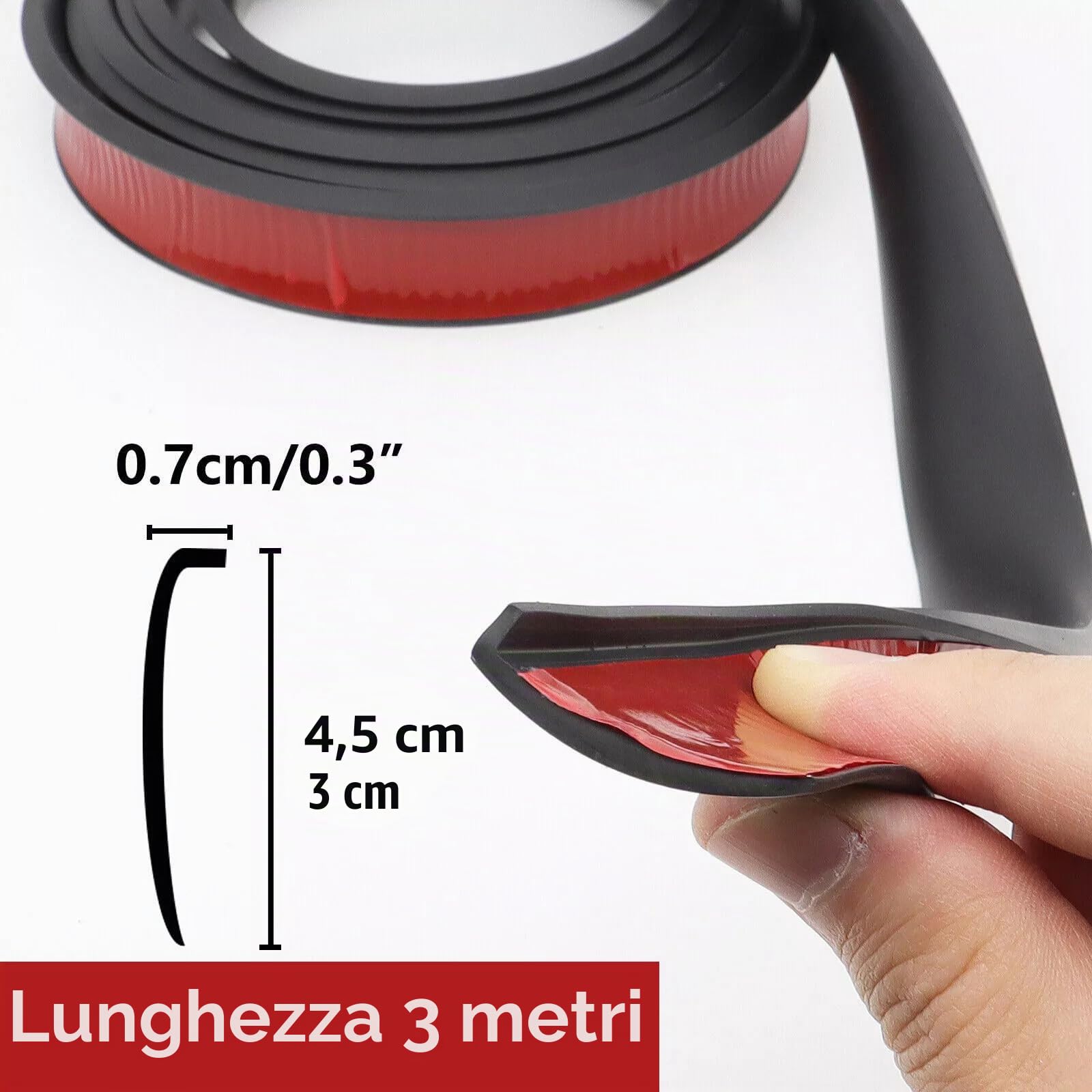 Parafanghi universali 1,5 m x 4,5 cm per auto, forma a fiocco, protezione e decorazione, 2 pezzi