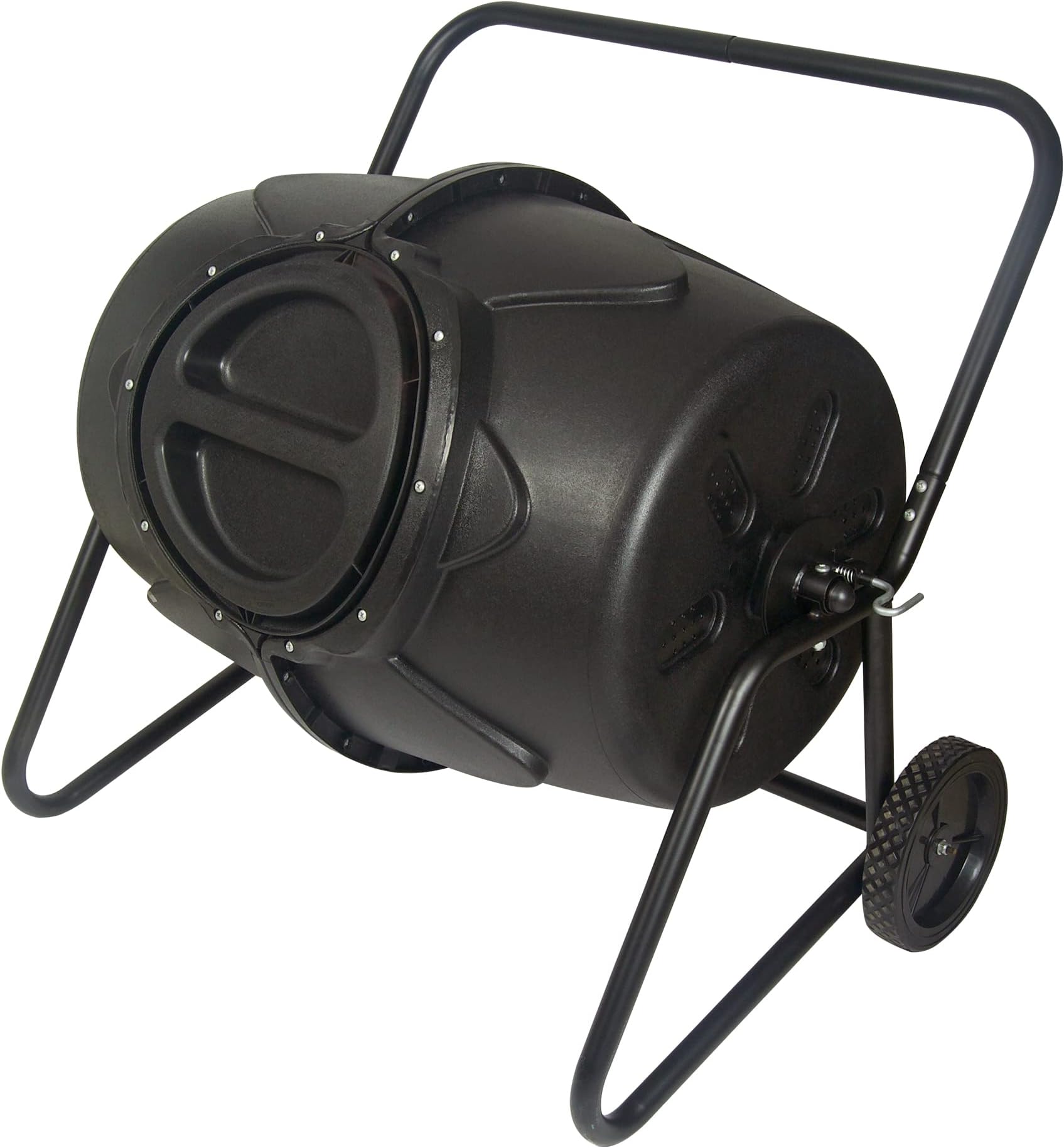 KoolScapes Wheeled Tumbling Composter, 50-Gallon, Black