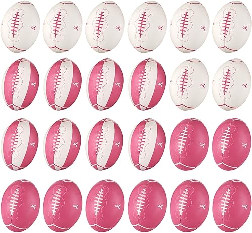 Liliful 24 bolas de estrés para concientización sobre el cáncer de mama, bolas de estrés con cinta rosa para regalos de conciencia de senos, regalos disponible en Yaxa Colombia