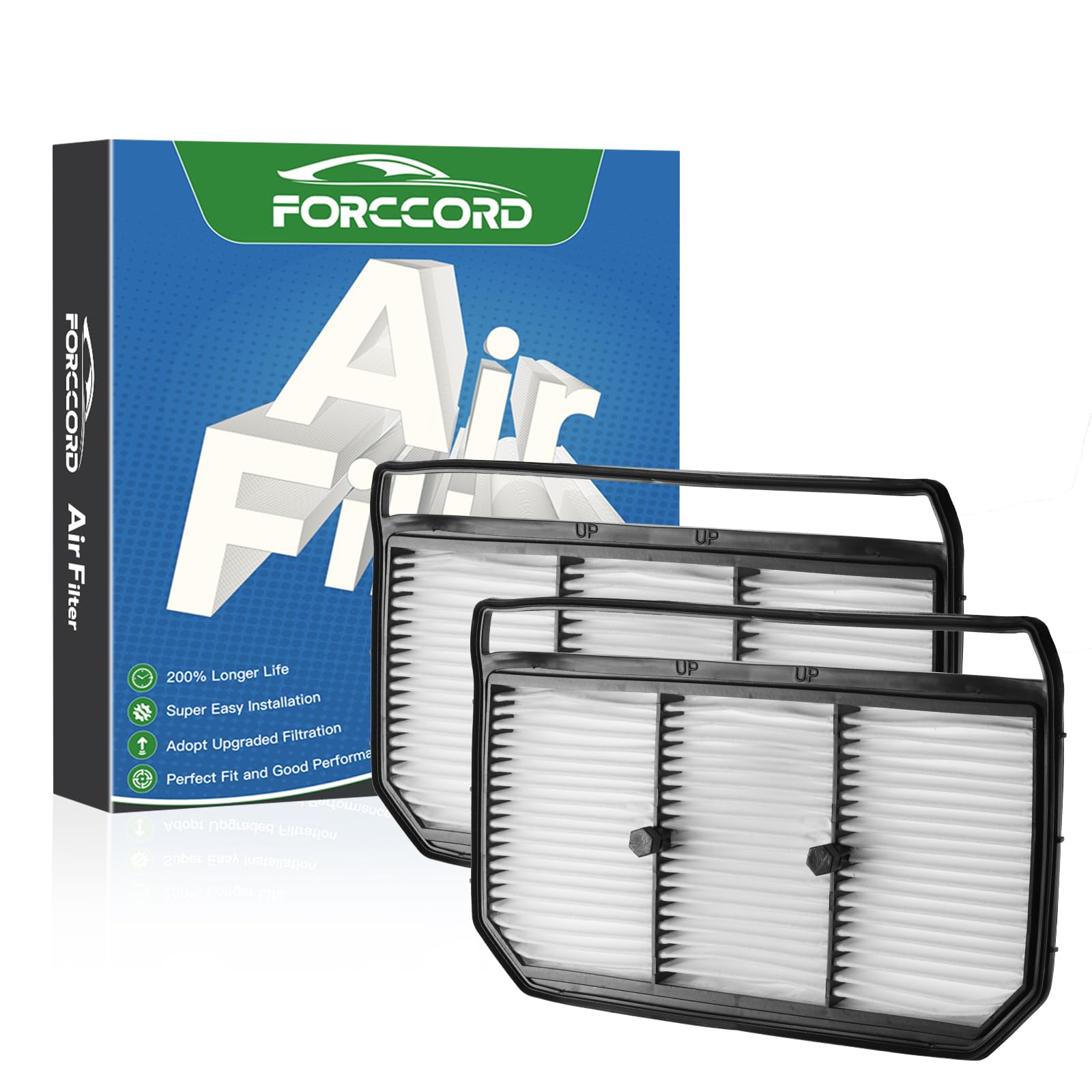 Forccord 2-Pack Engine Air Filters for Hyundai Elantra Hybrid 1.6L
