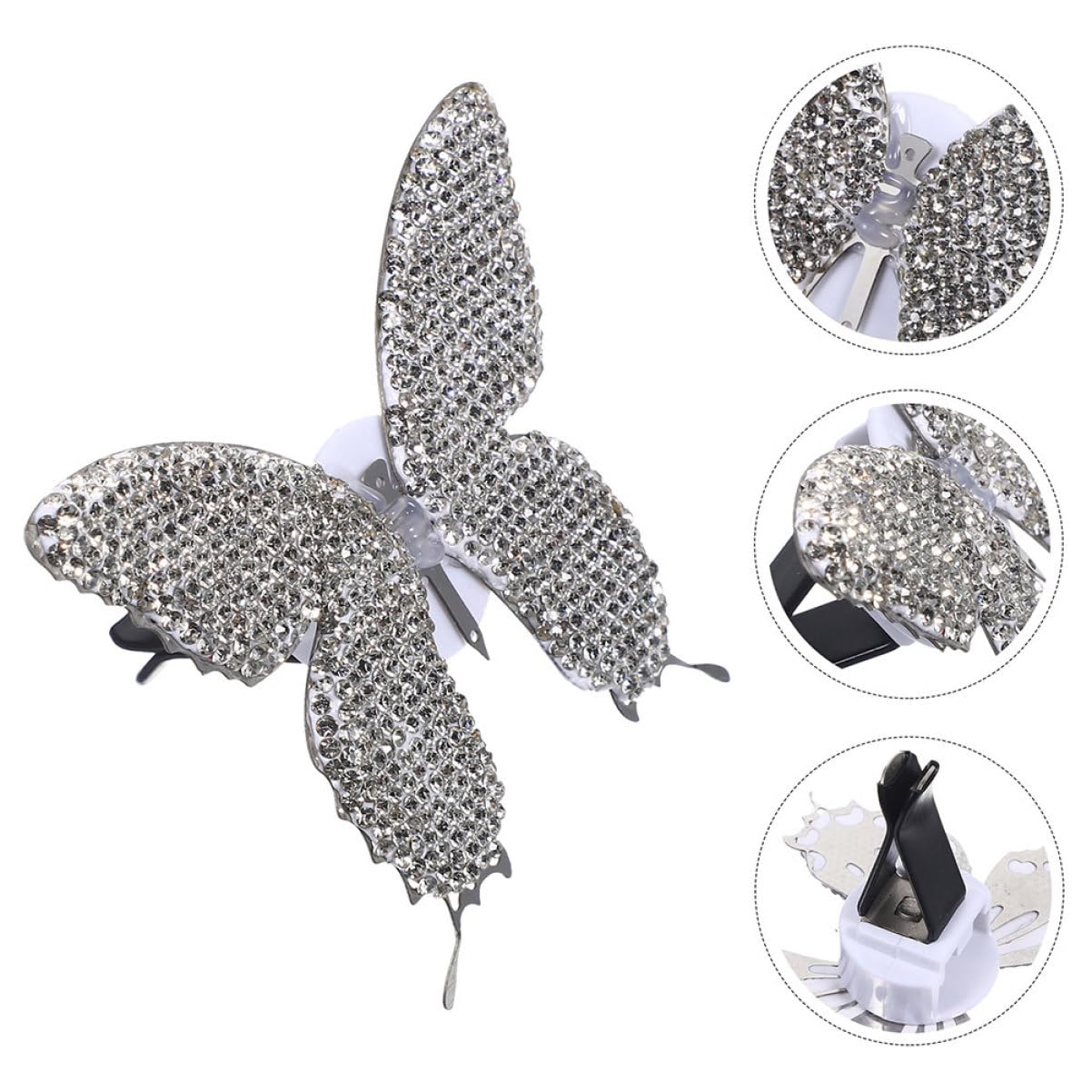 GLEAVI 2stücke Auto Duftclip Mit Strasssteinen Elegante Auto-dekoration Für Luftauslass Aromatherapie Diffuser Für Entspannte Fahrten Und Frischen Duft Im Innenraum