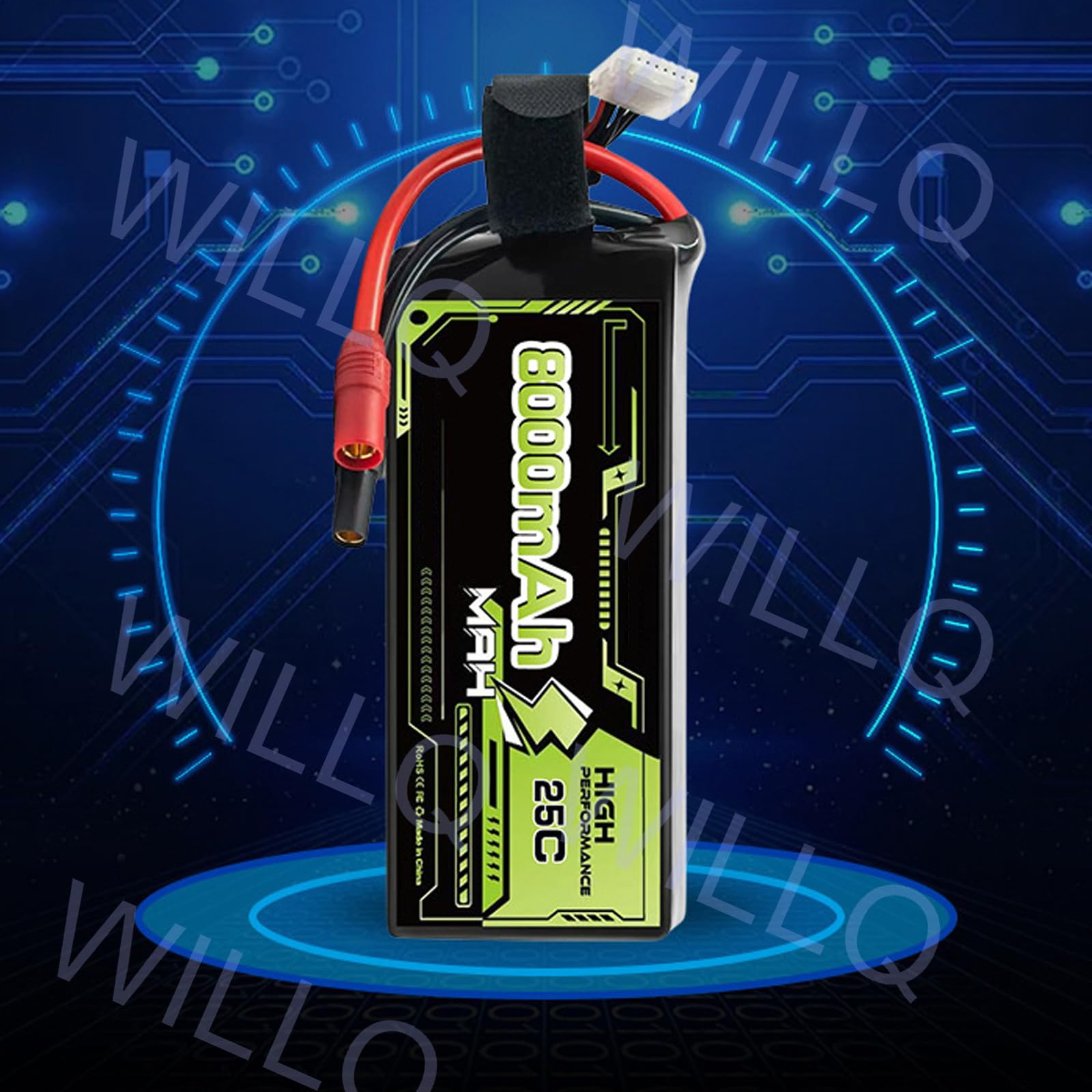 Batterie al Litio 6S1P 22,2V 8000mAh 10000mAh Alta Potenza 20C 25C Batteria di riserva per droni da Corsa FPV e Modelli RC