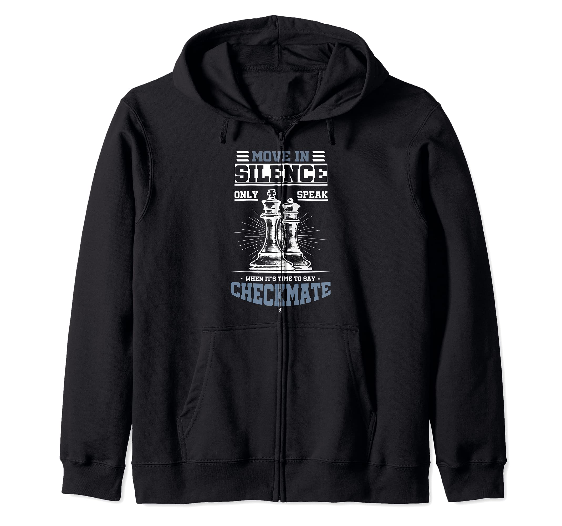 Chess Player Awesome Checkmate Board Game Strategy Zip Hoodie