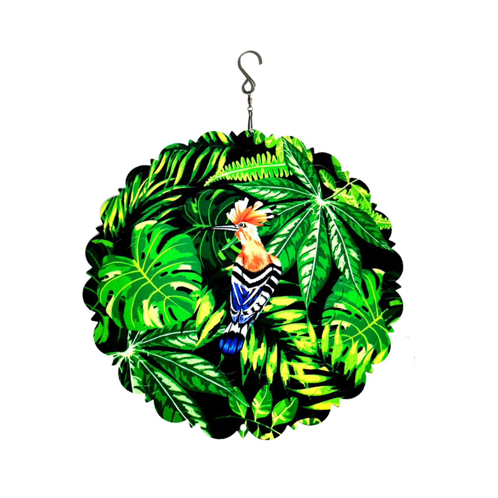Bird Garden Hanging Parrot Leaves Decorative Birds Device Spinner Scare Birds Away Plant Protect Tool