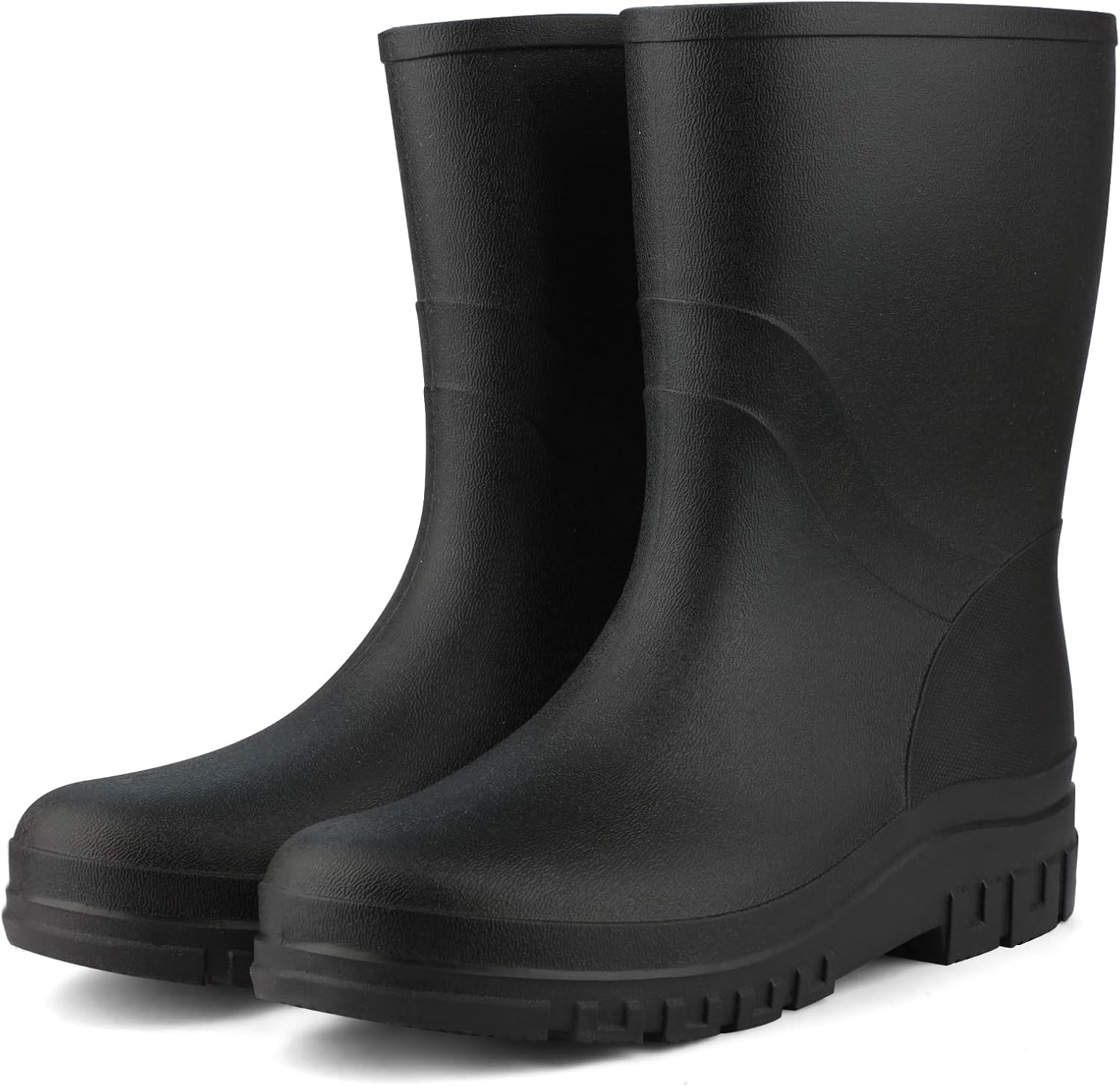 DaeRainy Women Waterproof Rain Boots - Mid-Height PVC