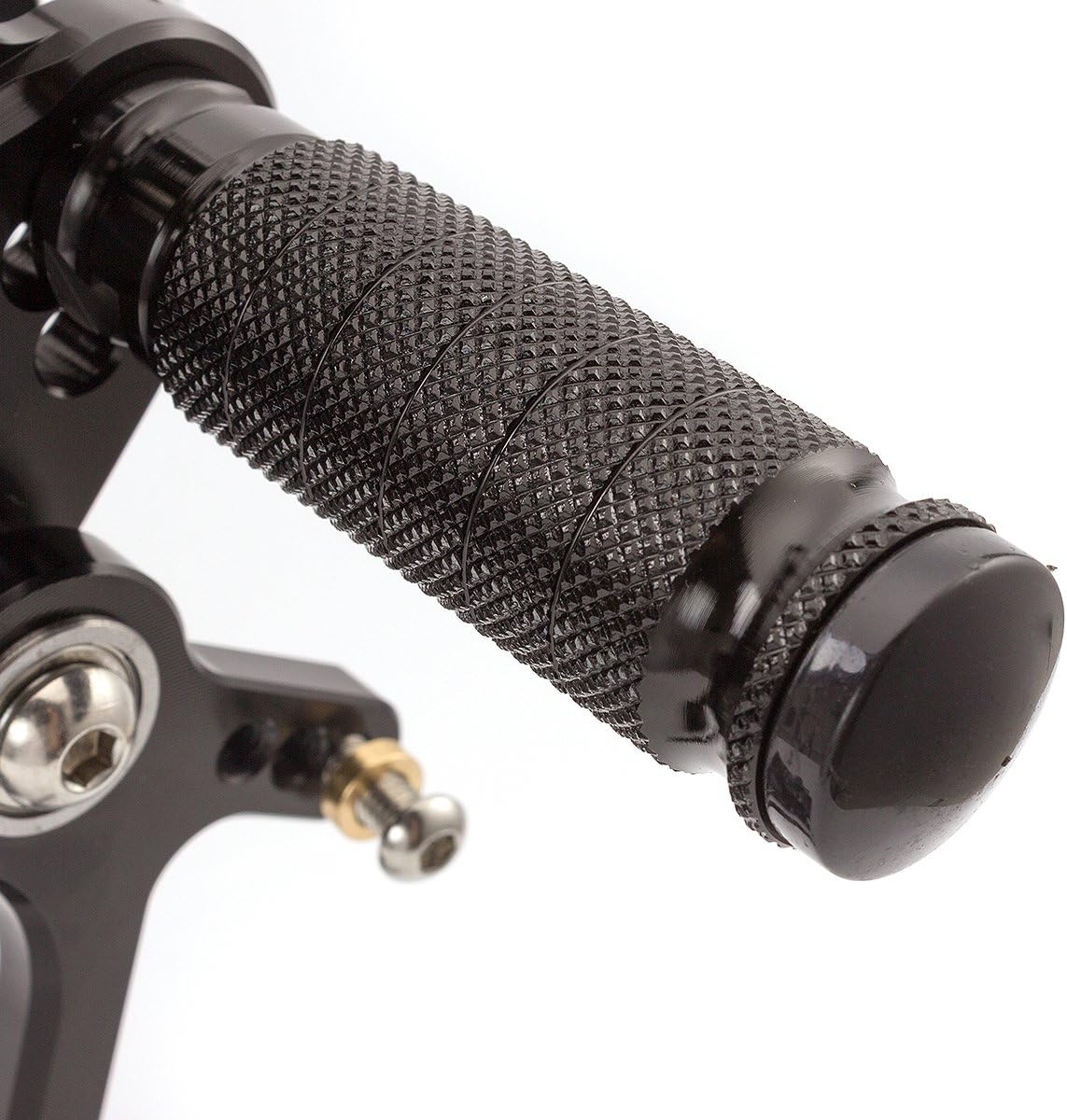 FXCNC CNC Billet Motorcycle Adjustable Rearsets Foot Pegs Rear Set Compatible with CBF150 CB190R CBR190, LIFAN KP MINI 150cc LF150-5U KPR150