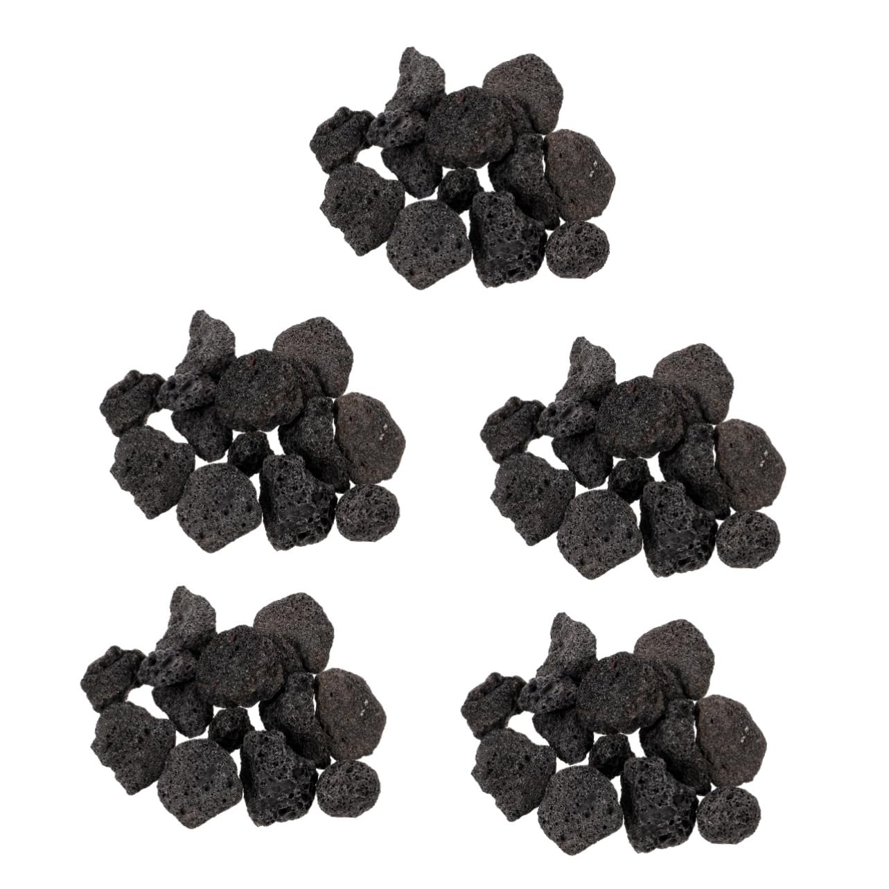 GALPADA 5packs Volcanic Stone Decorative Rocks Pack of Natural Porous Fish Tank and Flowerpot Ornaments for Aquascaping and Gardening Aesthetic and Vitality