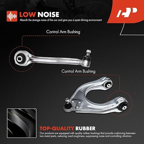 Miniatura 5 de A-Premium Juego de 10, brazo de control inferior superior delantero, rótula inferior, conjunto de extremo de barra de acoplamiento exterior